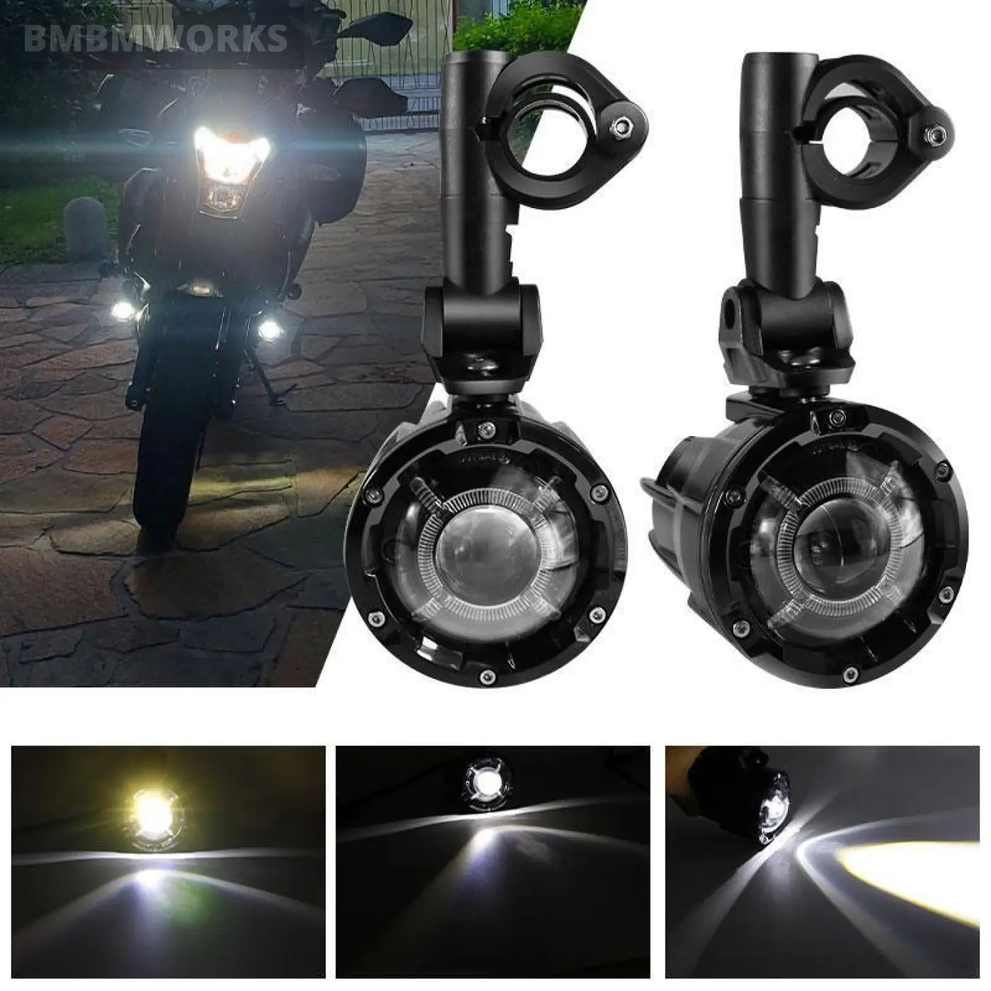 60W Led Fog Light Honda Crf1000L Bmw R1200Gs R1250Gs Adv F800Gs K1600 Suziku