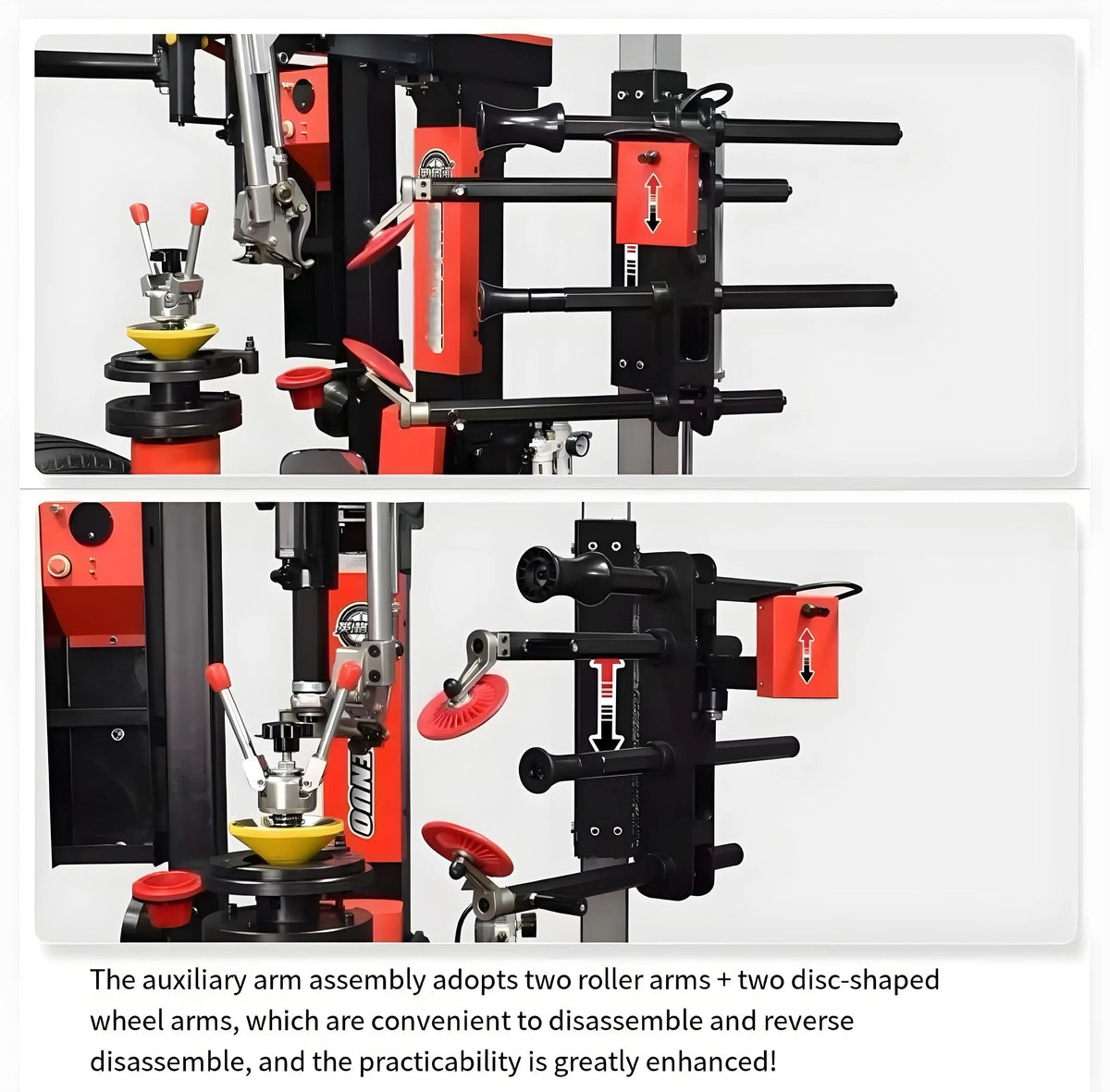 28″ Non-Touch Leverless Tire Changer – 14″–28″ Rims, 43.3″ Max Tire Ø, 1.1 kW (1.5 HP), 110/220 V, 8–10 bar (116–145 psi) BMBMWORKS