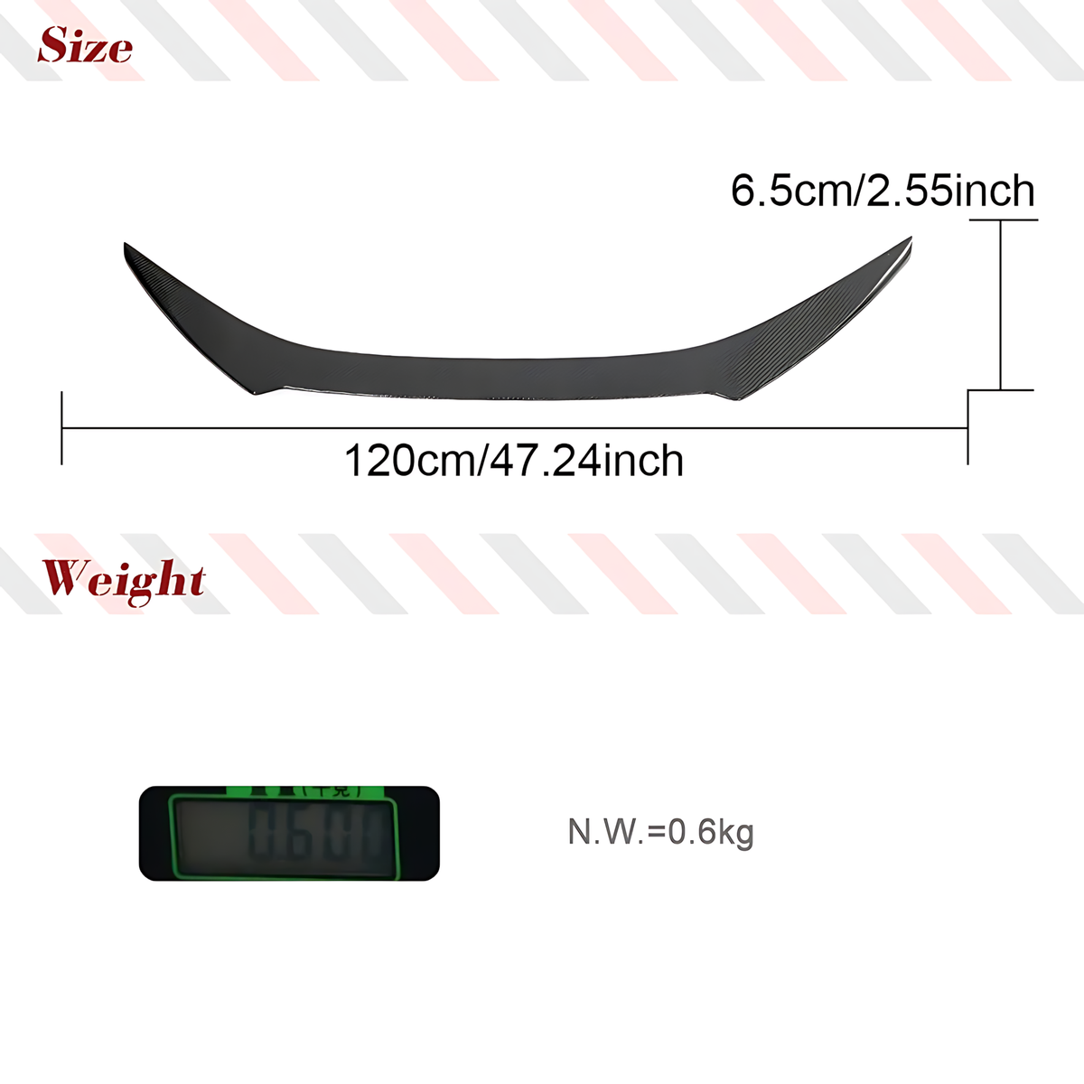 Lexus RC F Carbon Fiber Rear Spoiler (2015–2018) – Gloss Twill Weave Trunk Wing BMBMWORKS