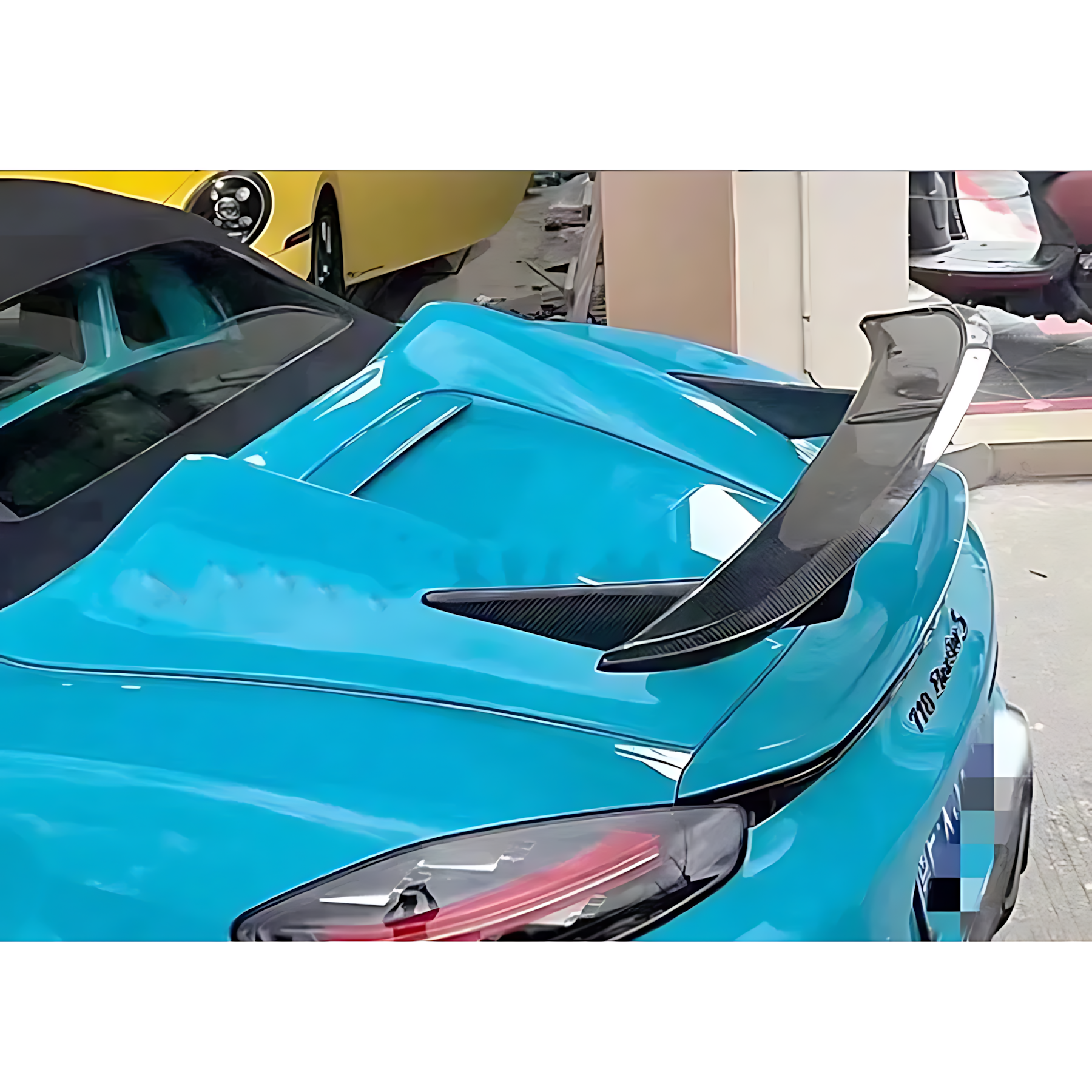 Porsche 718 Cayman & Boxster 2016–2021 Carbon Fiber Ducktail Spoiler – Hump Style Rear Wing Upgrade BMBMWORKS