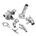 6Pcs Aluminum Coolant Flange Upgrade Kit Vw Golf Mk4 For Jetta Gti 1.8T 2000-05