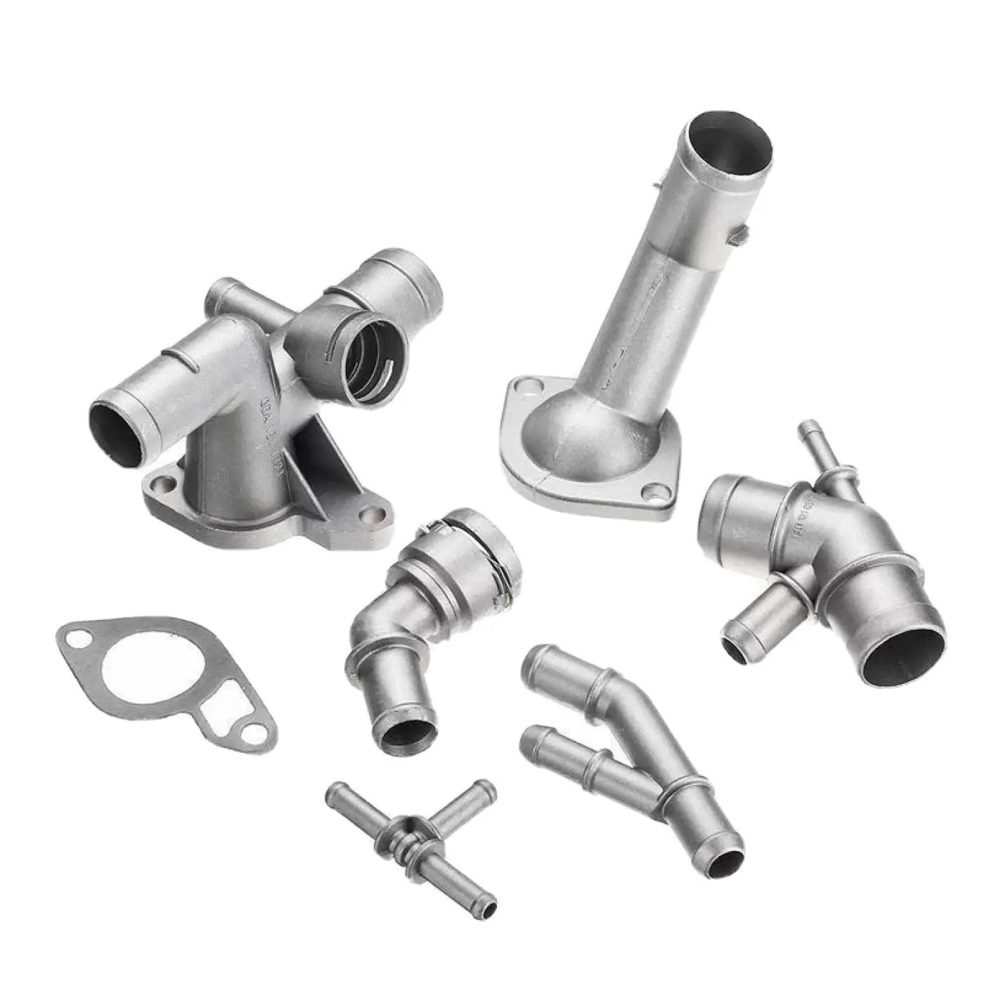 6Pcs Aluminum Coolant Flange Upgrade Kit Vw Golf Mk4 For Jetta Gti 1.8T 2000-05