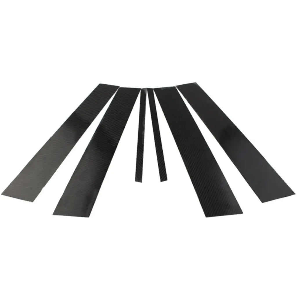 6Pcs Exterior Door Window B Pillar Post Cover Trim Alfa Romeo Giulia 2017-2021