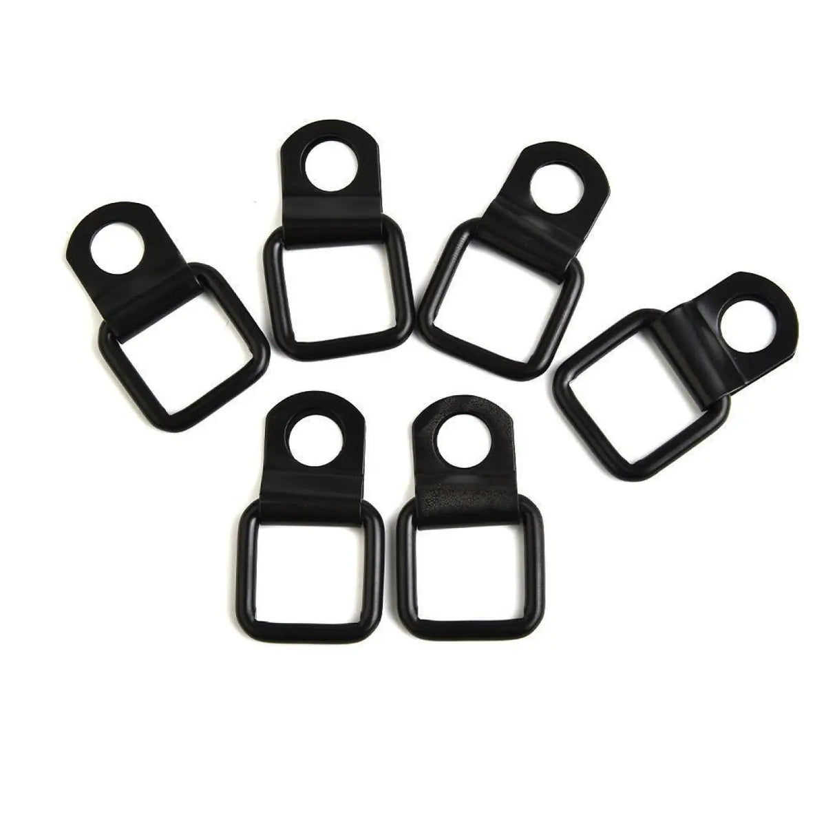 6Pcs Point Anchor Tie-Down D-Ring Hook Jeep Wrangler Jk Jku 2007-2018