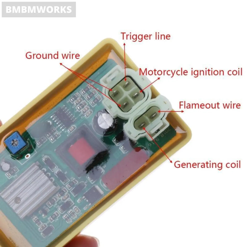 6Pin Racing Cdi Ignition Box Motorcycle Gy6 Round Pin Lexmoto 50Cc 60Cc 125Cc 15