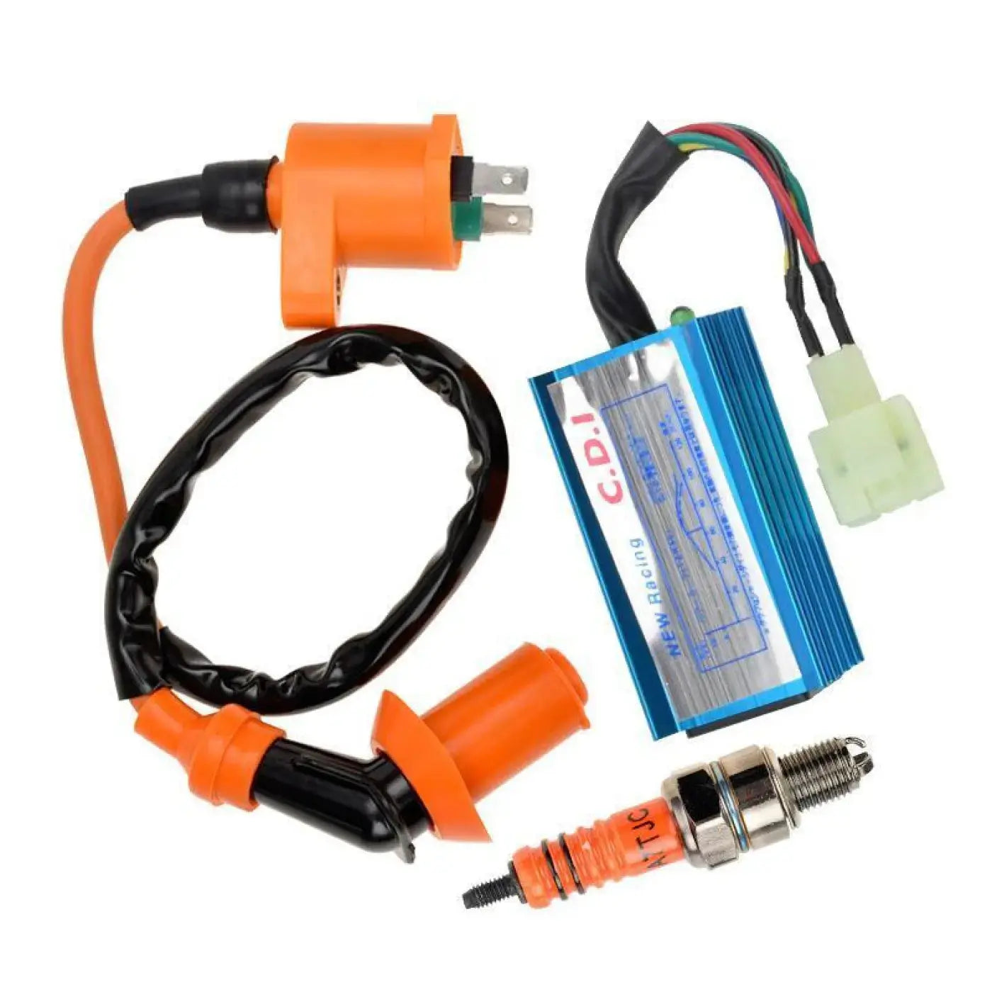 6Pin Racing Performance Cdi Ignition Coil Spark Plug Gy6 Scooter Go Kart 50Cc 12