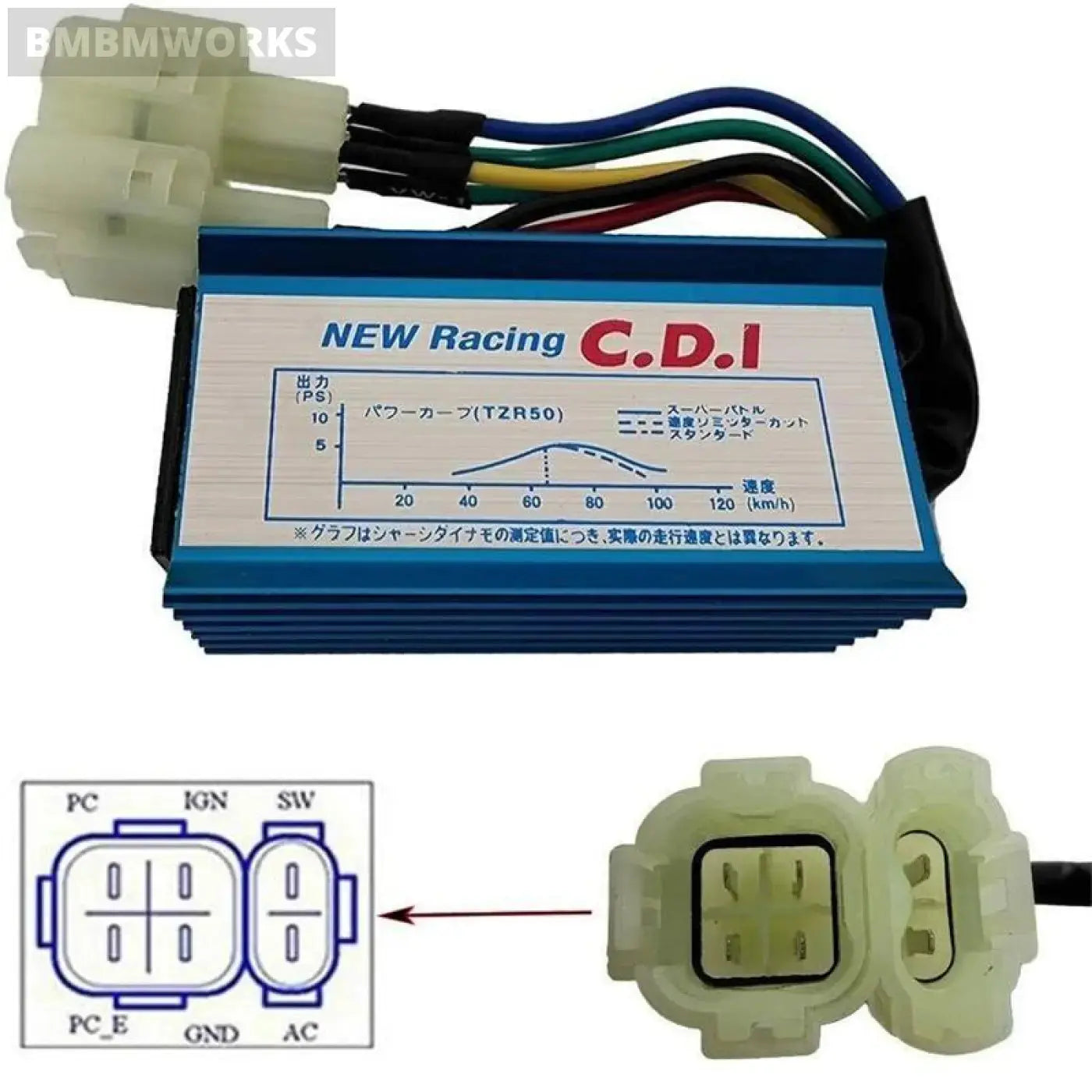 6Pin Racing Performance Cdi Ignition Coil Spark Plug Gy6 Scooter Go Kart 50Cc 12