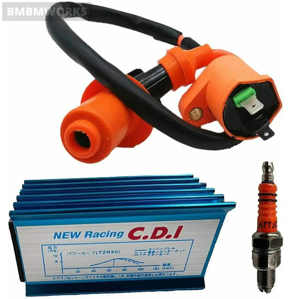 6Pin Racing Performance Cdi Ignition Coil Spark Plug Gy6 Scooter Go Kart 50Cc 12