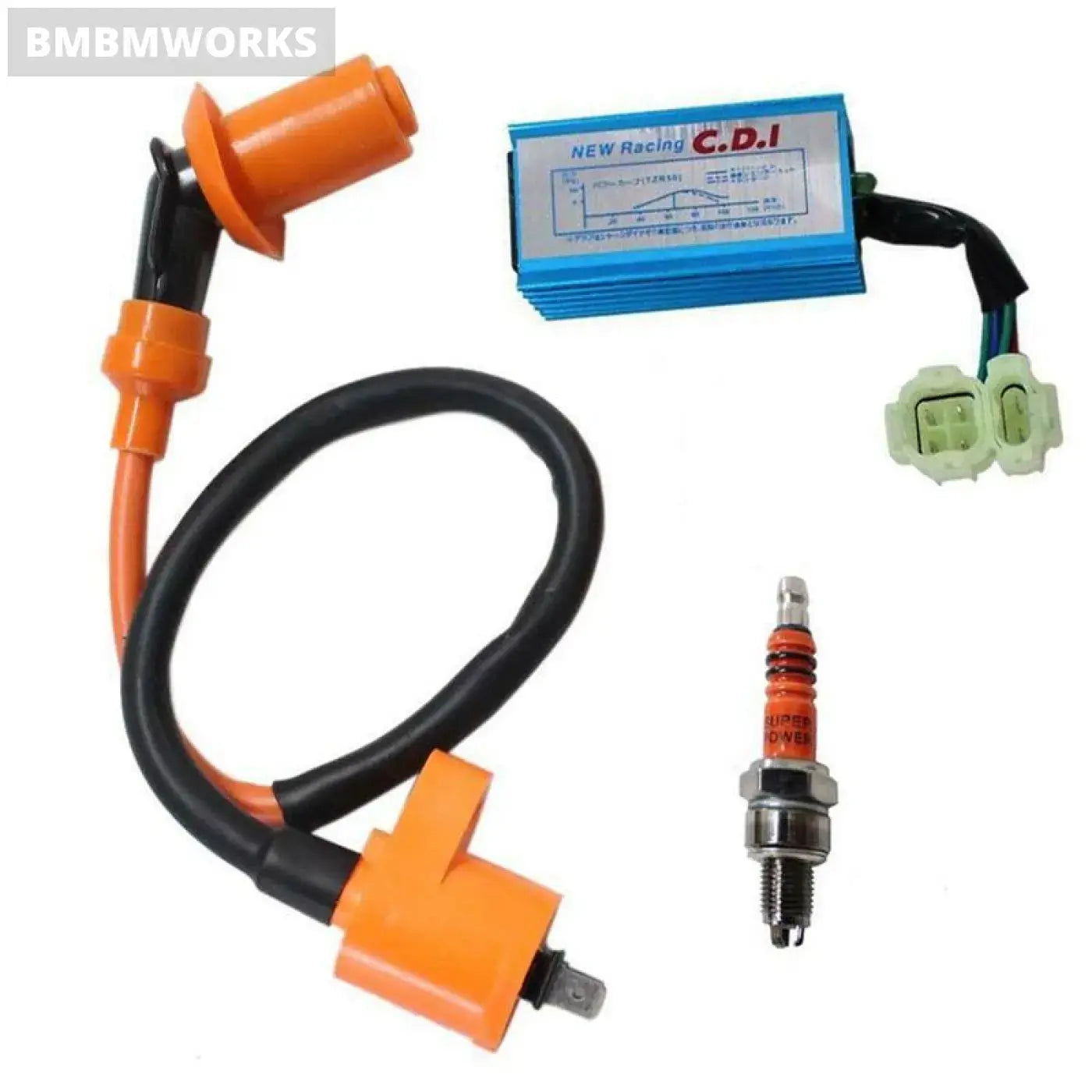 6Pin Racing Performance Cdi Ignition Coil Spark Plug Gy6 Scooter Go Kart 50Cc 12