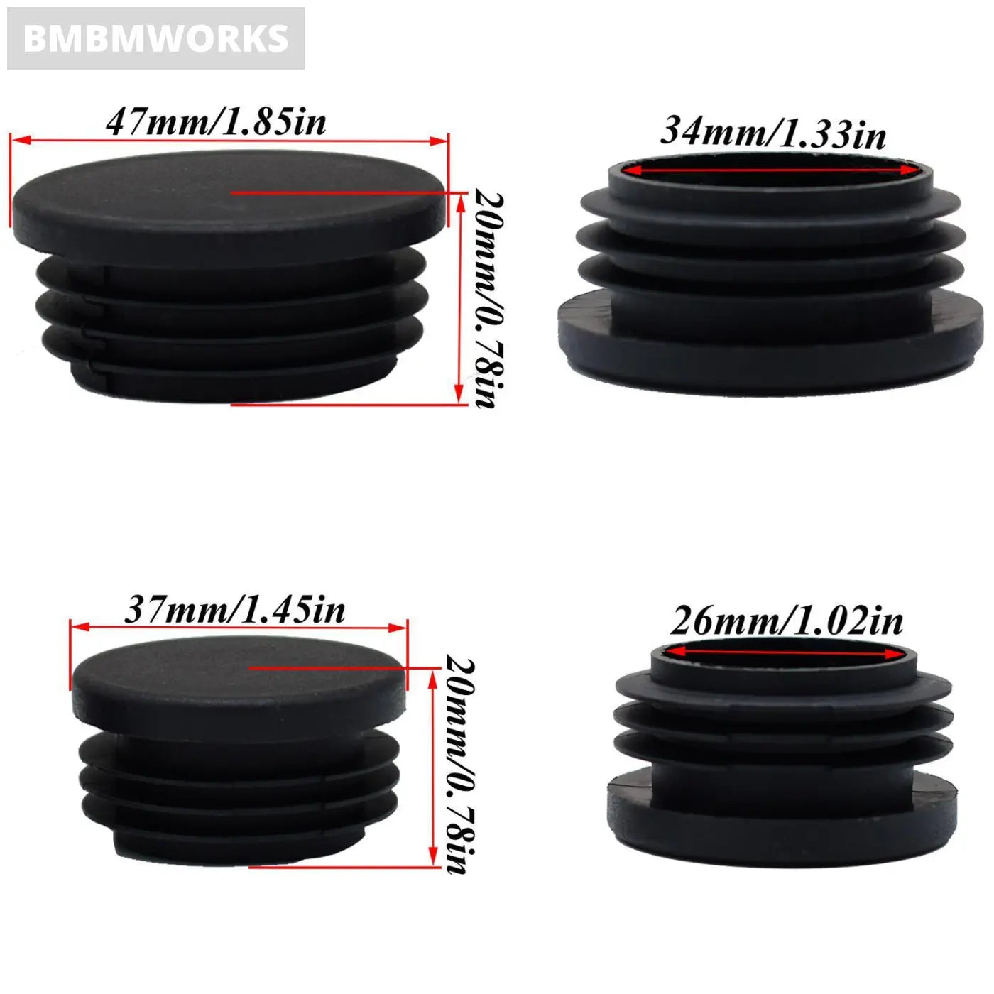 6X Chassis Frame Anti Corrosion Plugs Caps Suzuki Jimny Jb74 Jb64 2019-2024