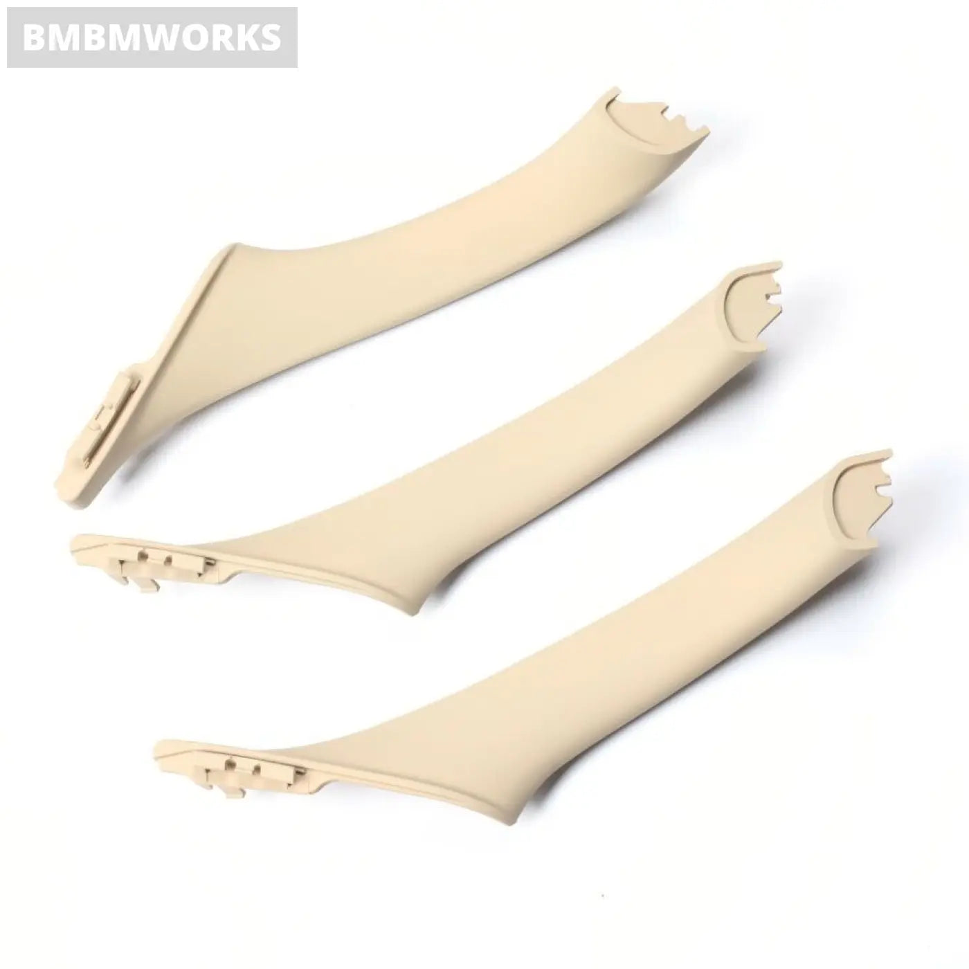 7Pcs Bmw 5 F10 F11 F18 Lhd 2010-2016 Beige Full Interior Door Handle Trim Set