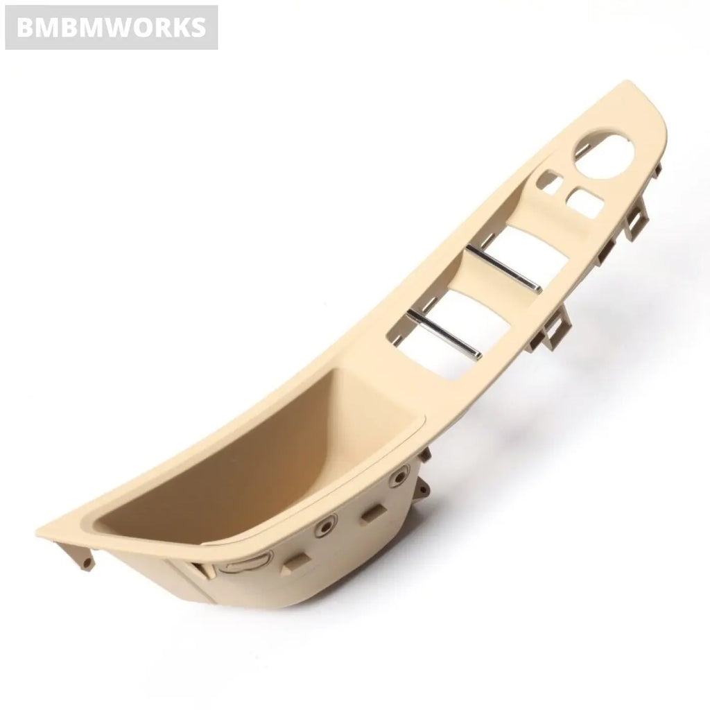 7Pcs Bmw 5 F10 F11 F18 Lhd 2010-2016 Beige Full Interior Door Handle Trim Set