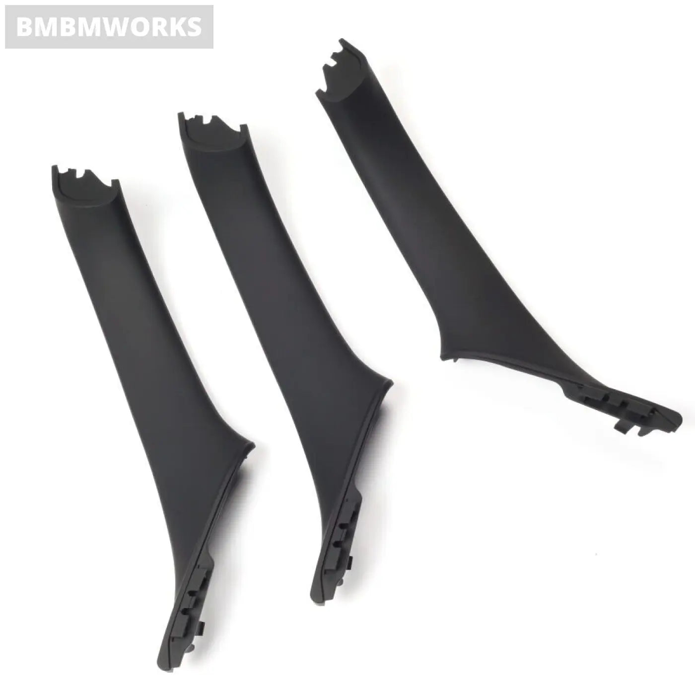 7Pcs Bmw 5 F10 F11 F18 Lhd 2010-2016 Black Full Interior Door Handle Trim Set