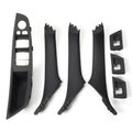 7Pcs Bmw 5 F10 F11 F18 Lhd 2010-2016 Black Full Interior Door Handle Trim Set