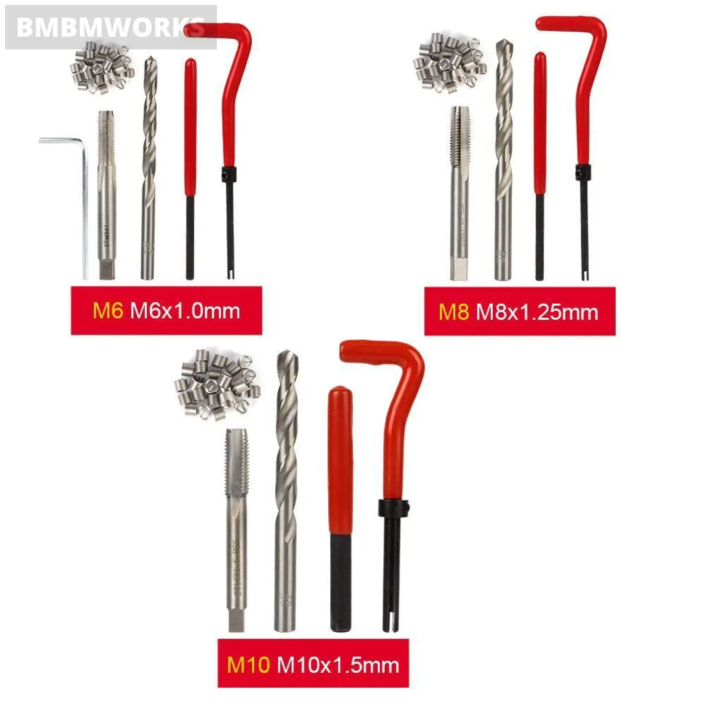 88Pcs Thread Repair Tool Kit Engine Block Restoring Damaged Set