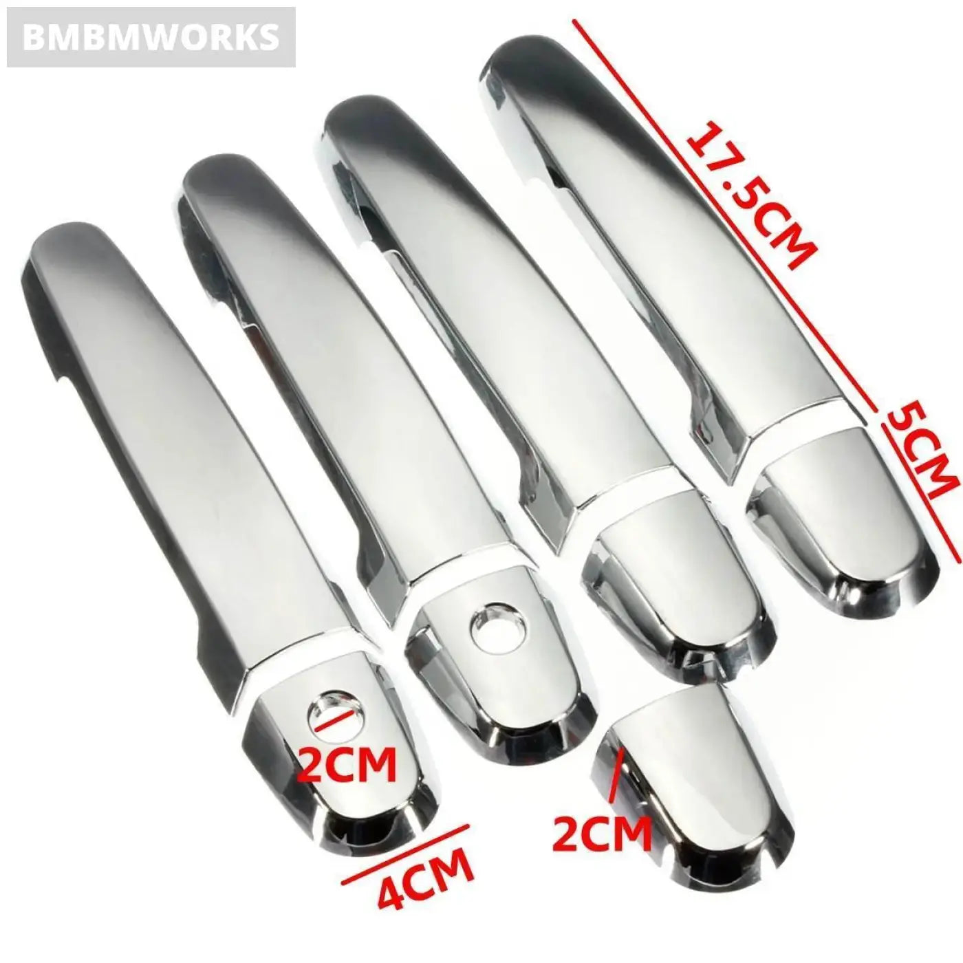 9Pcs Chrome Door Handle Covers Toyota Camry Rav4 Yaris Corolla 2003-2011