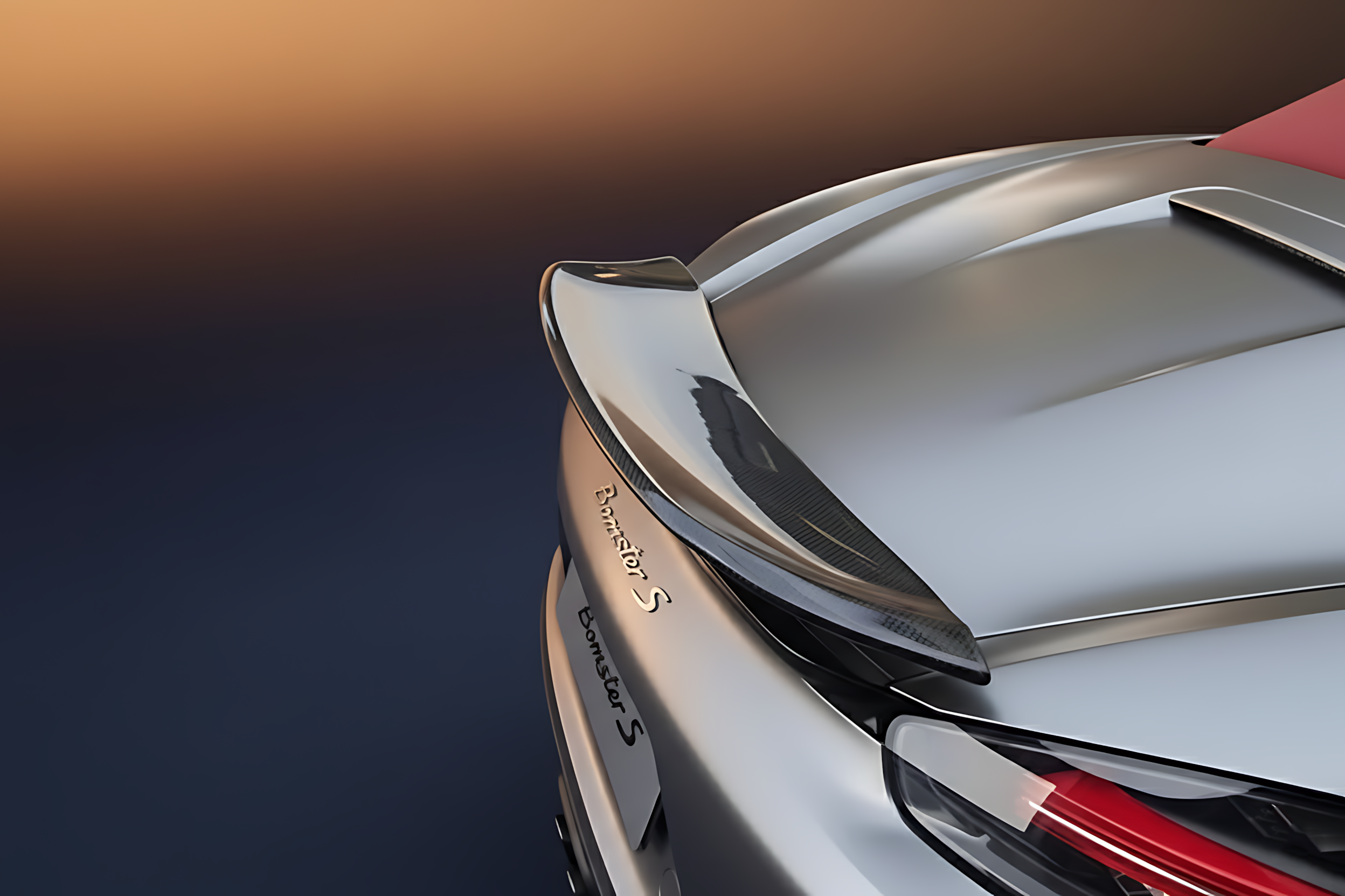 Porsche 718 982 Cayman / Boxster Rear Trunk Spoiler - Carbon Fiber / Forged Carbon / FRP Ducktail Wing