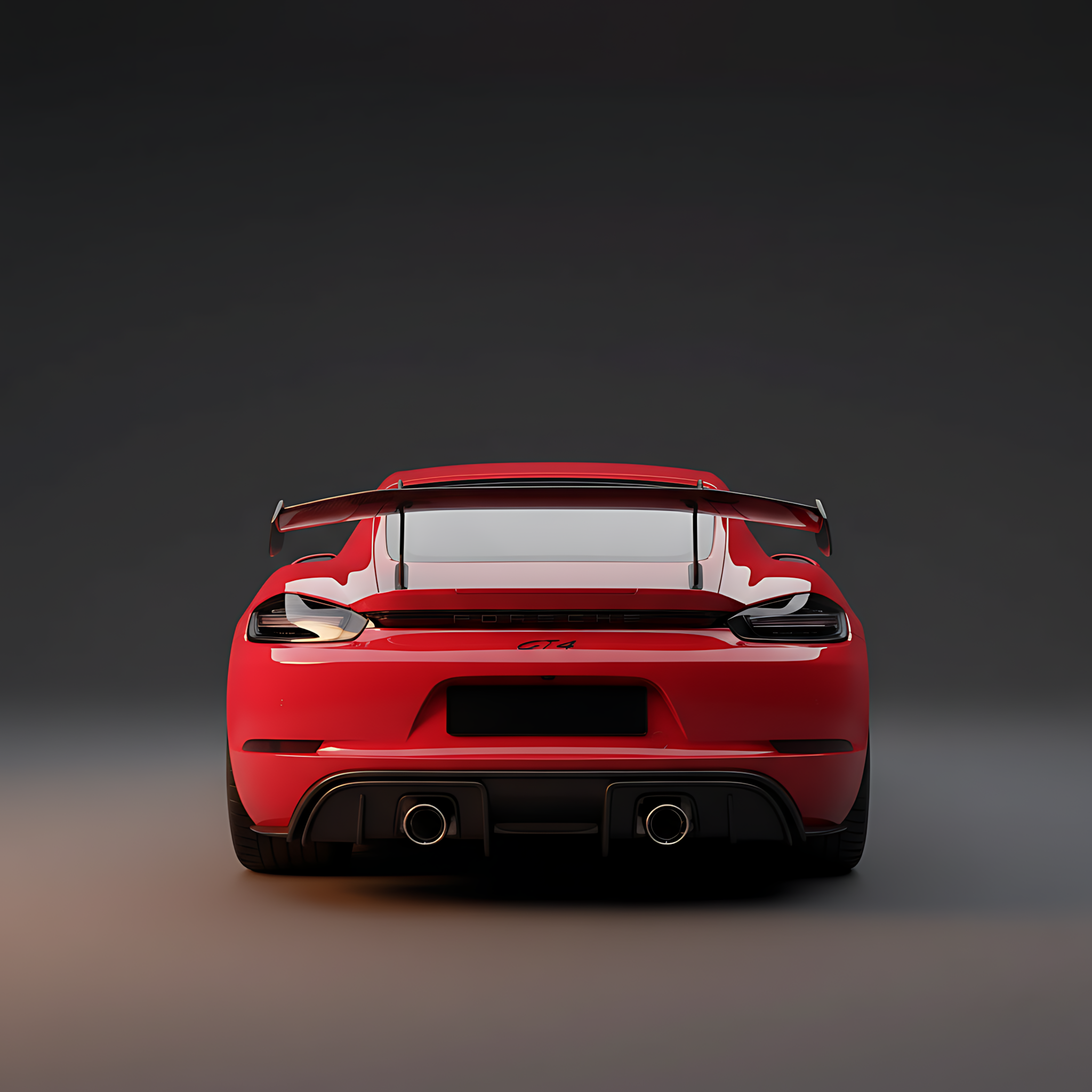 Porsche 718 (982) Cayman/Boxster GT4 RS-Style Carbon Fiber Wing Spoiler