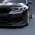 BMW M5 F90 LCI 2021+ Front Lip Spoiler — Carbon Fiber / Forged Carbon / FRP Chin Splitter Diffuser For BMW M5 F90