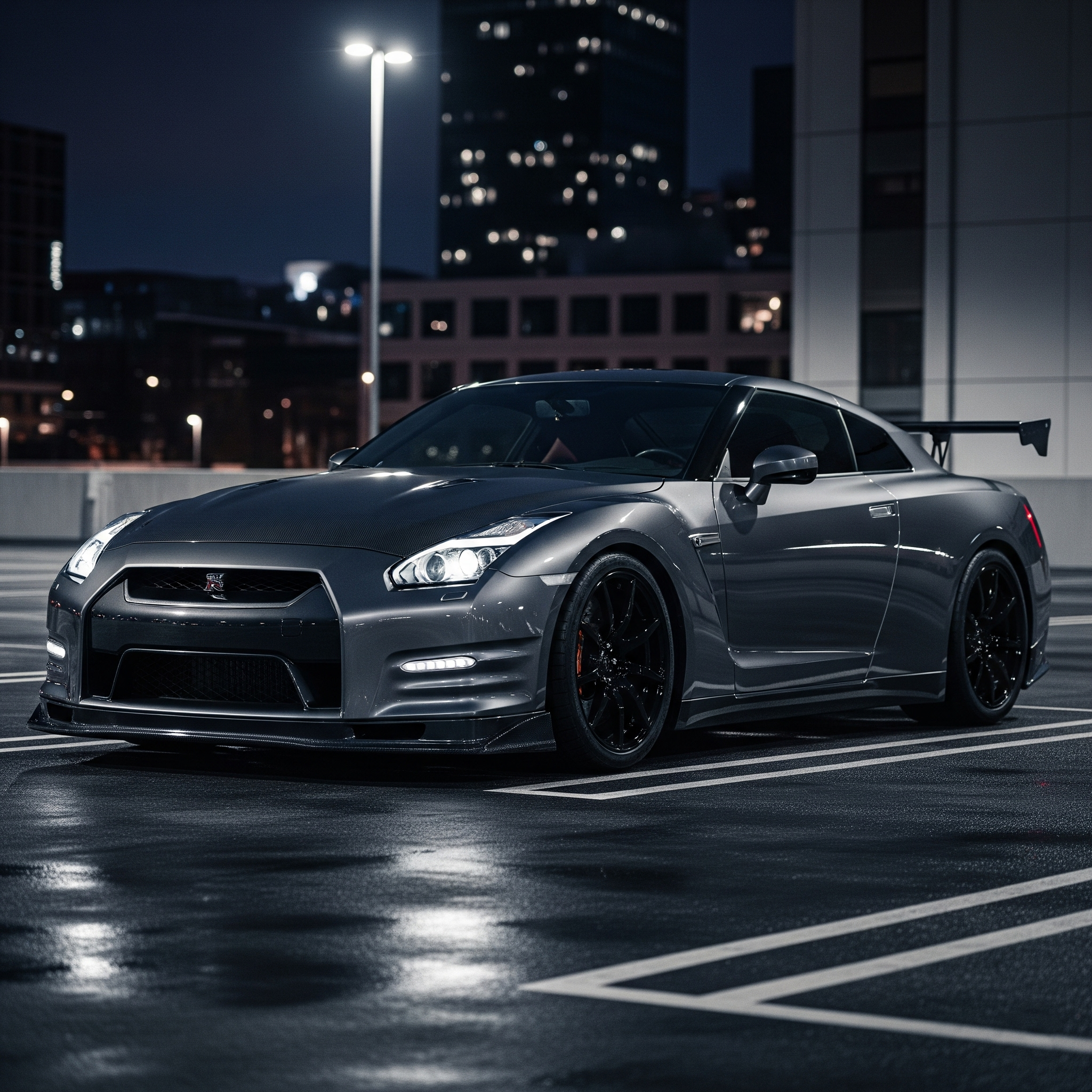 Nissan R35 GT-R LBWK Style Carbon Fiber Wing Spoiler Forged 2008-2022