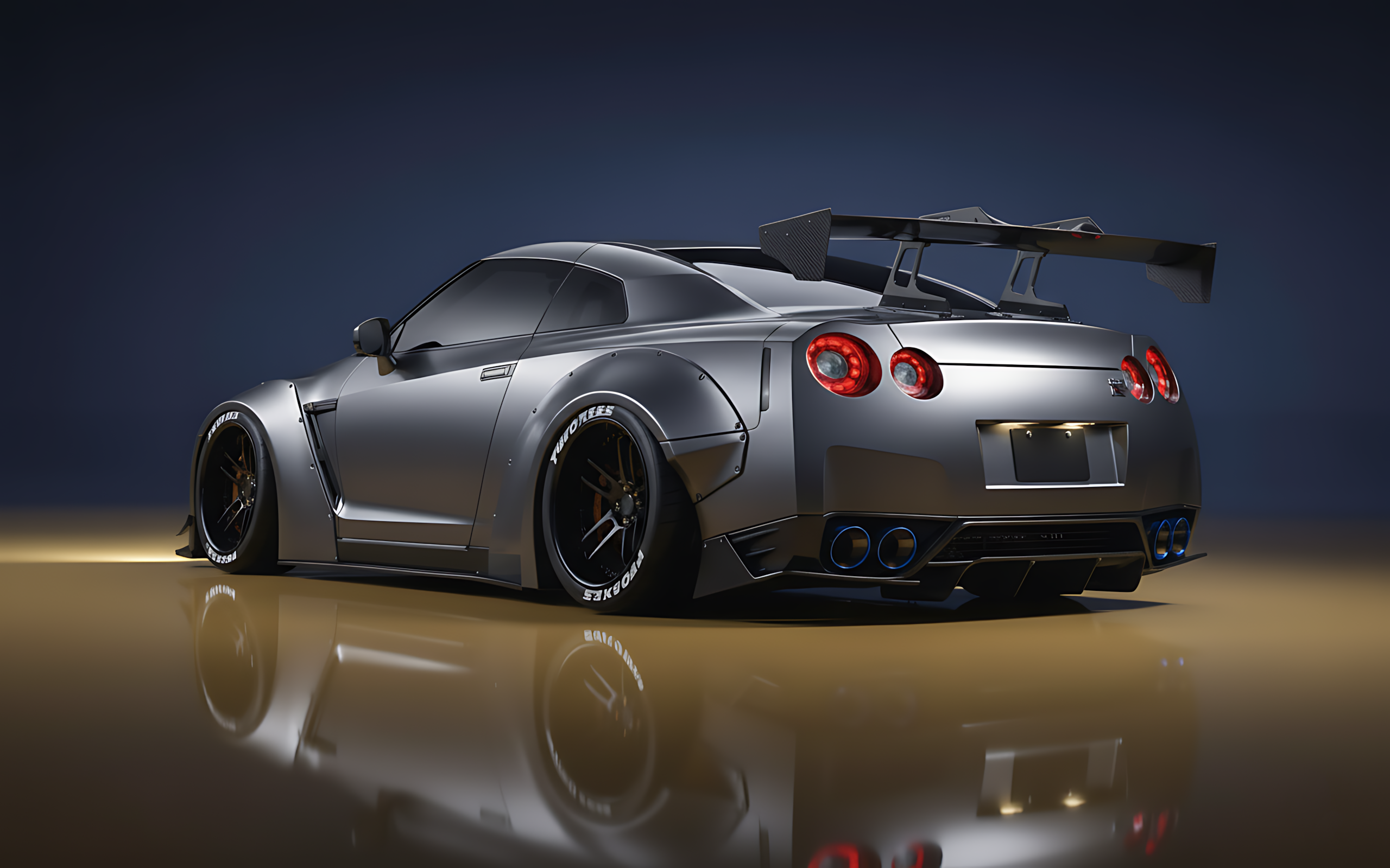 Nissan R35 GT-R LBWK Style Carbon Fiber Wing Spoiler Forged 2008-2022