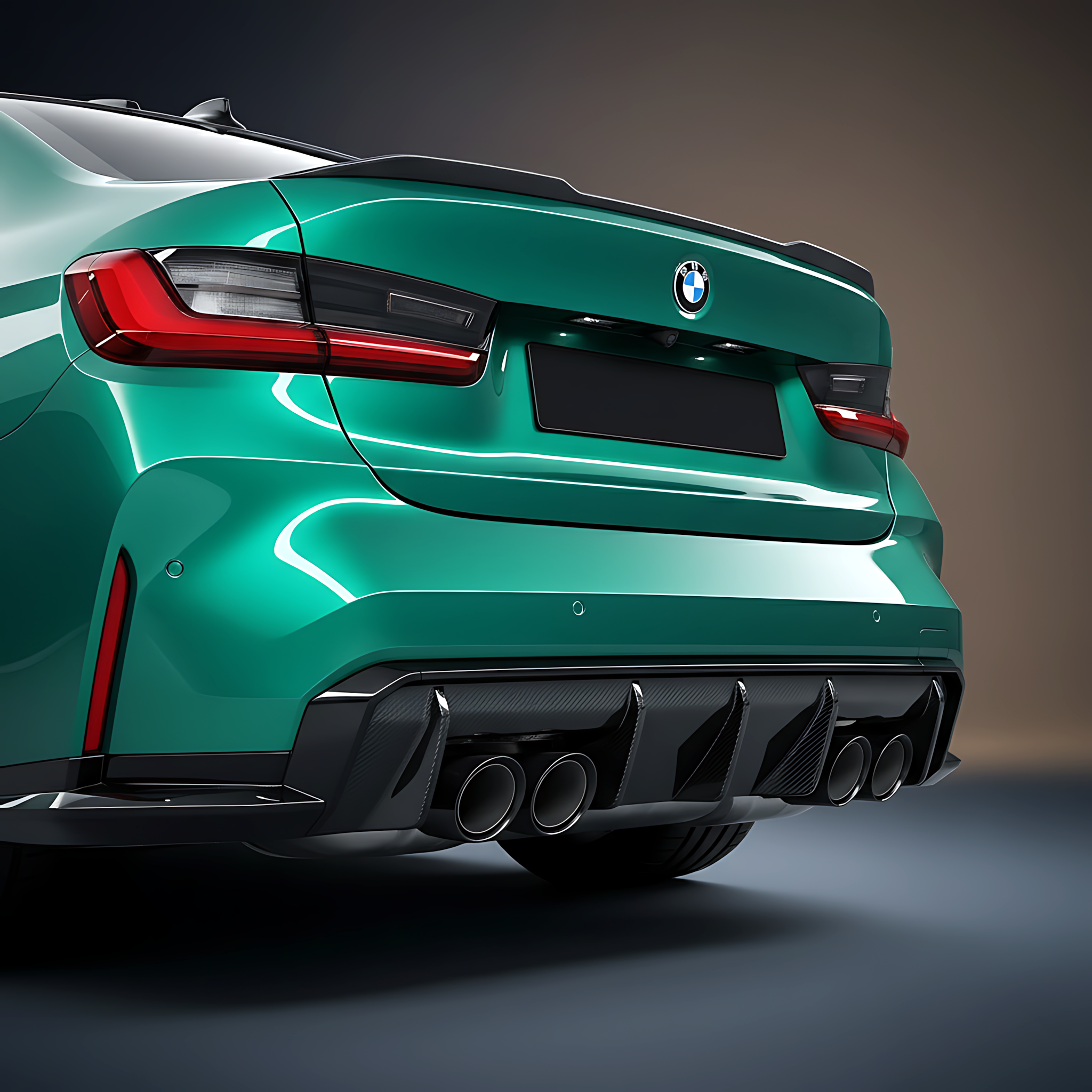 BMW M3 M4 G80 G82 G83 Rear Diffuser — Carbon Fiber / Forged Carbon / FRP