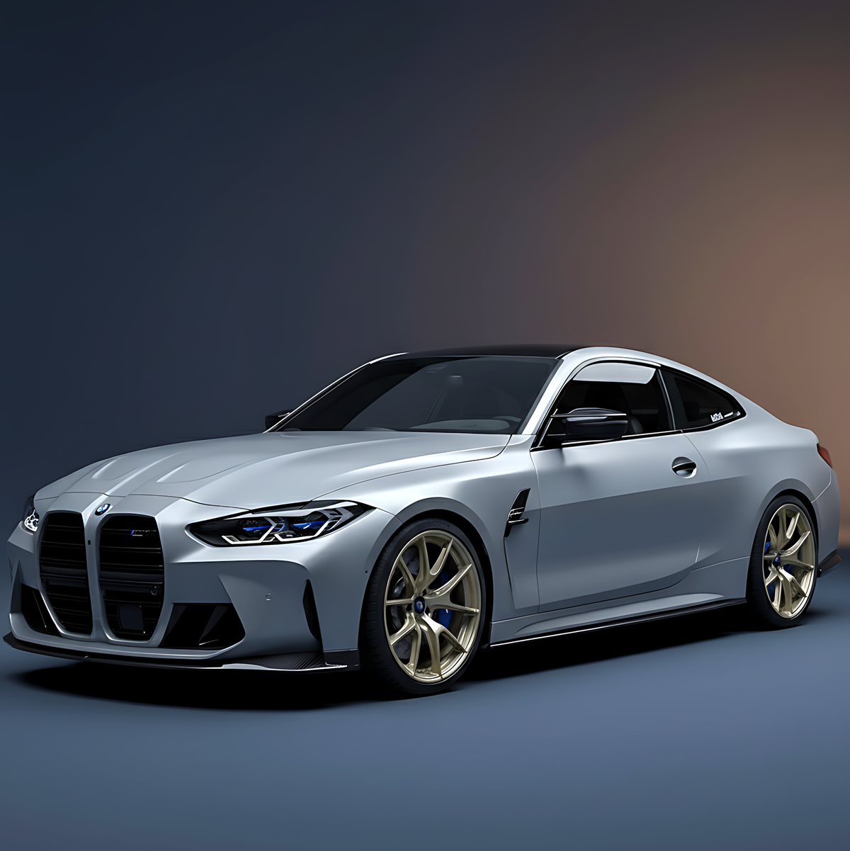 BMW 4 Series G22 G23 Side Skirts Extensions - Carbon Fiber / Forged Carbon / FRP For BMW 4 Series G22/G23