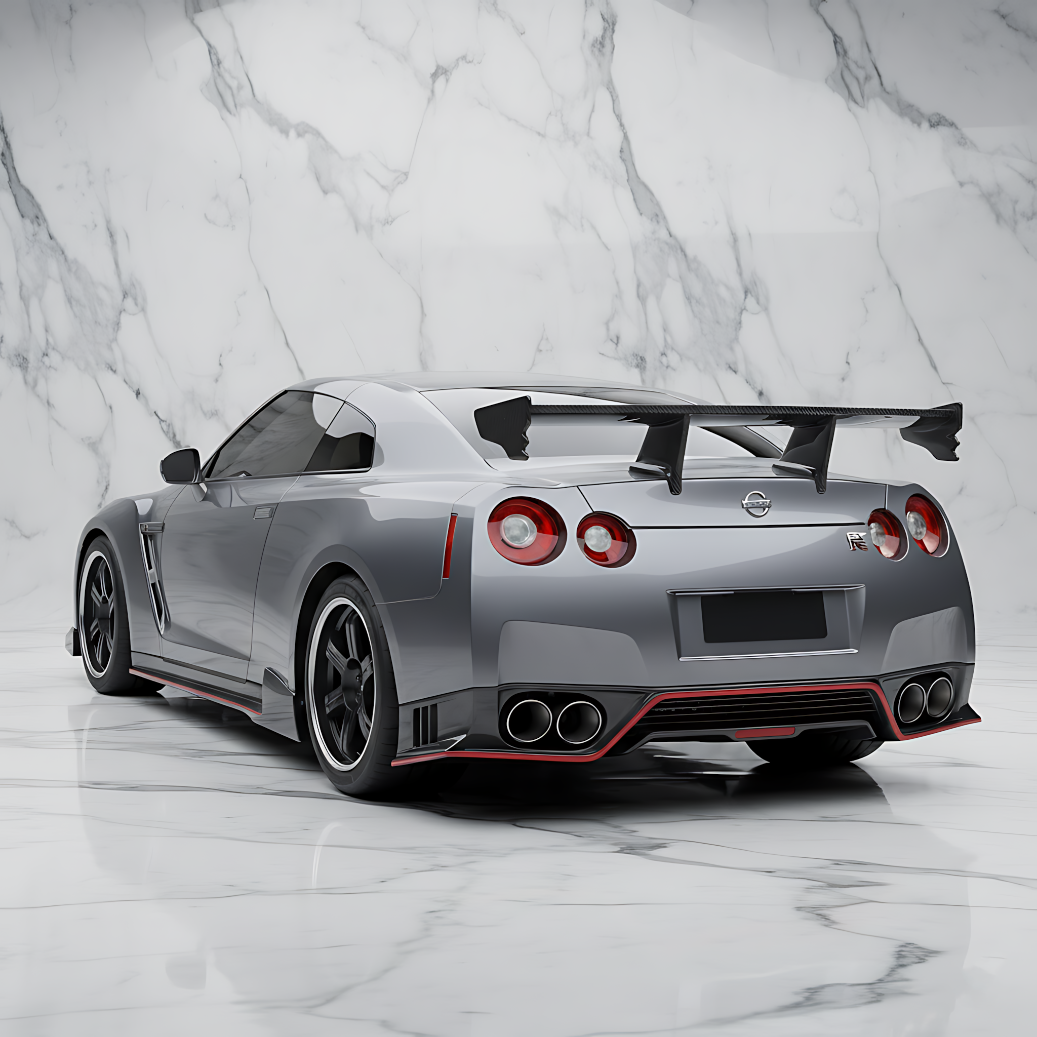 Nissan GT-R R35 Carbon Fiber Rear Trunk Spoiler Wing Body Kit (2009-2020)