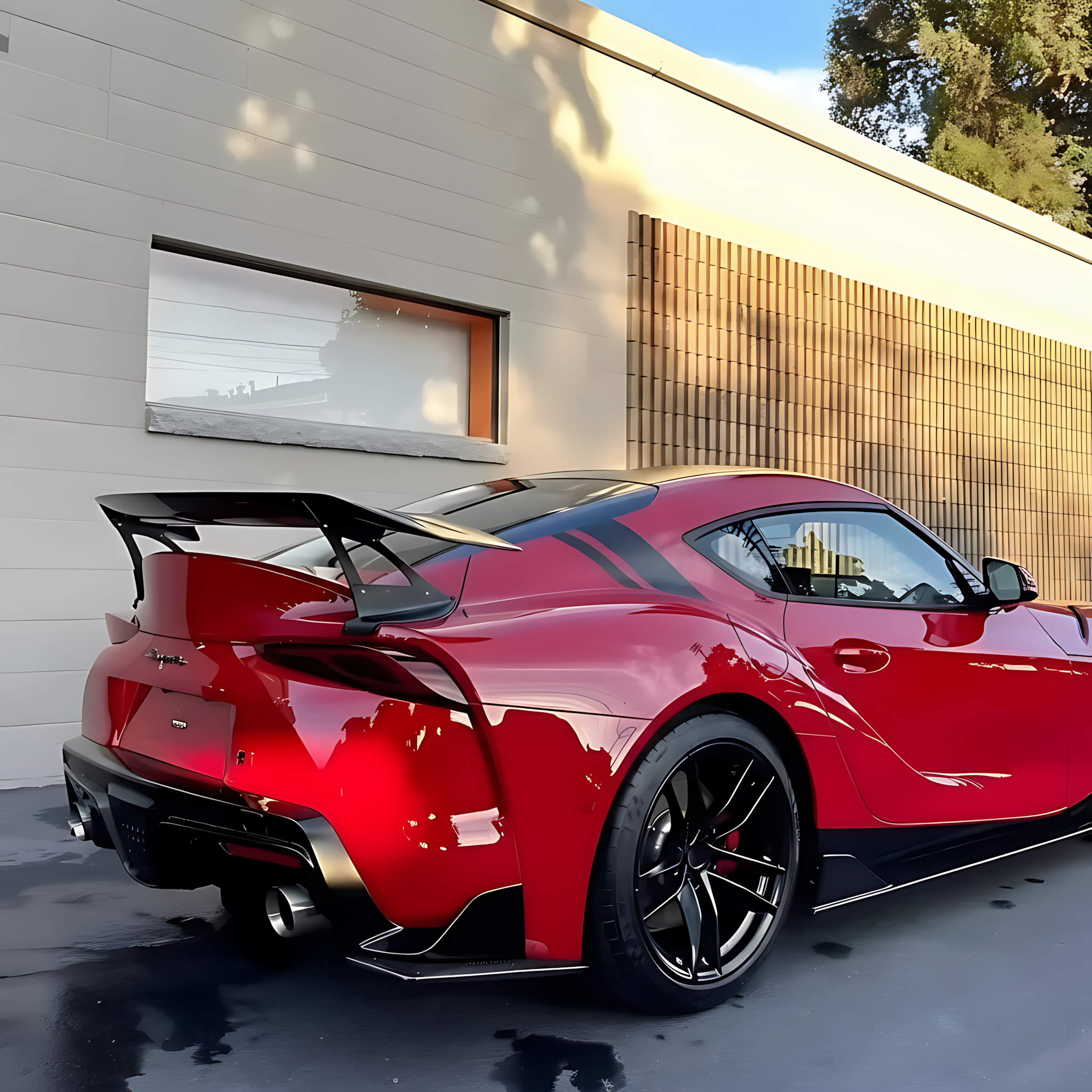 Toyota Supra GR A90 A91 MK5 2019+ Rear Trunk Spoiler — Carbon Fiber / Forged Carbon / FRP Tail Wing