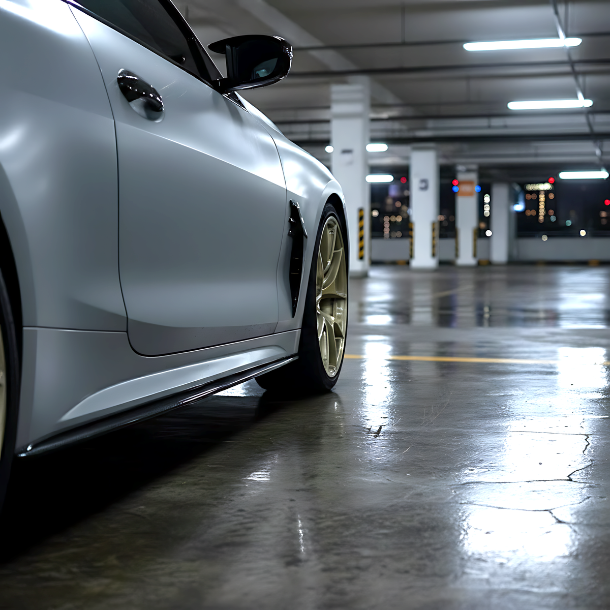 BMW 4 Series G22 G23 Side Skirts Extensions - Carbon Fiber / Forged Carbon / FRP For BMW 4 Series G22/G23