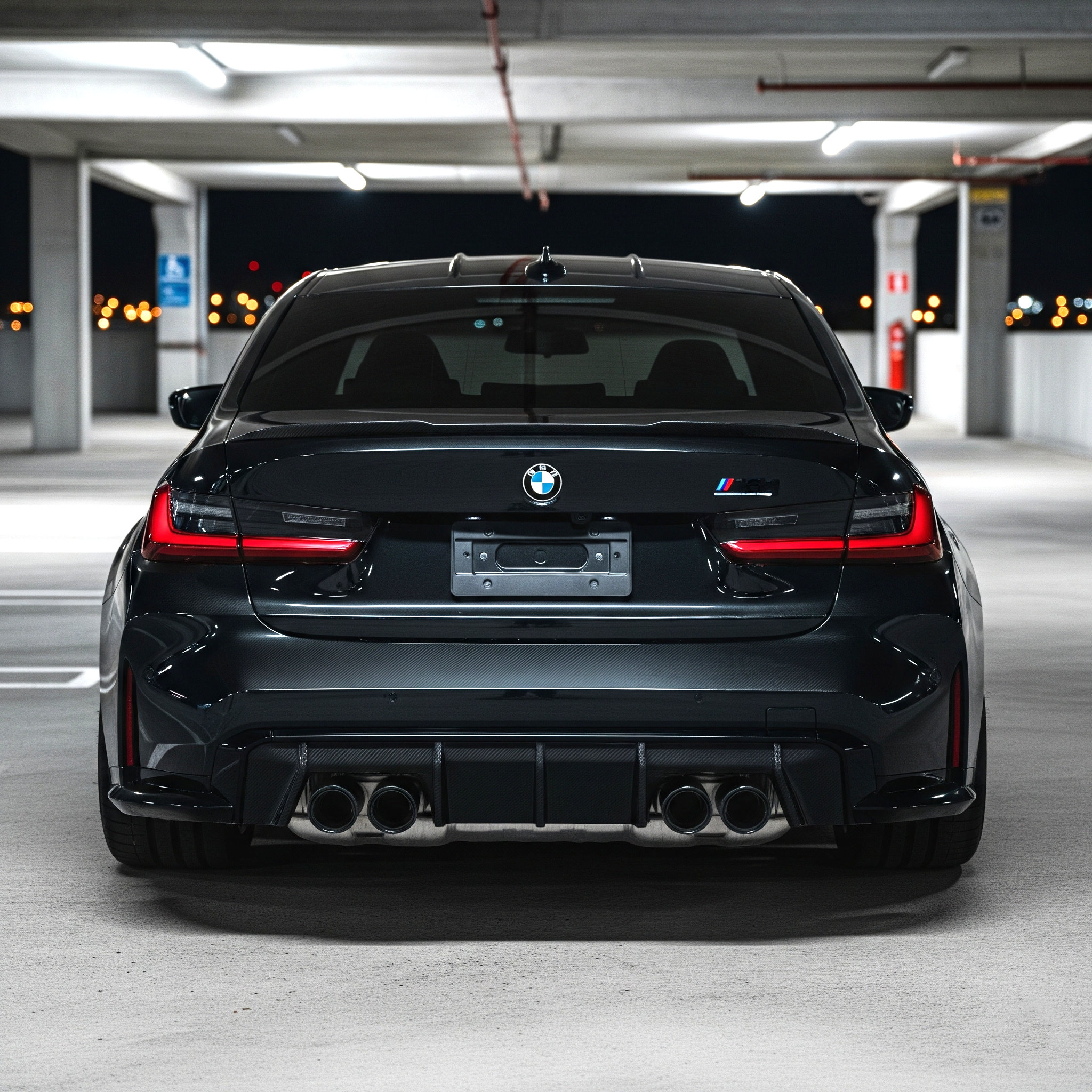 BMW M3 M4 G80 G82 G83 Rear Diffuser — Carbon Fiber / Forged Carbon / FRP