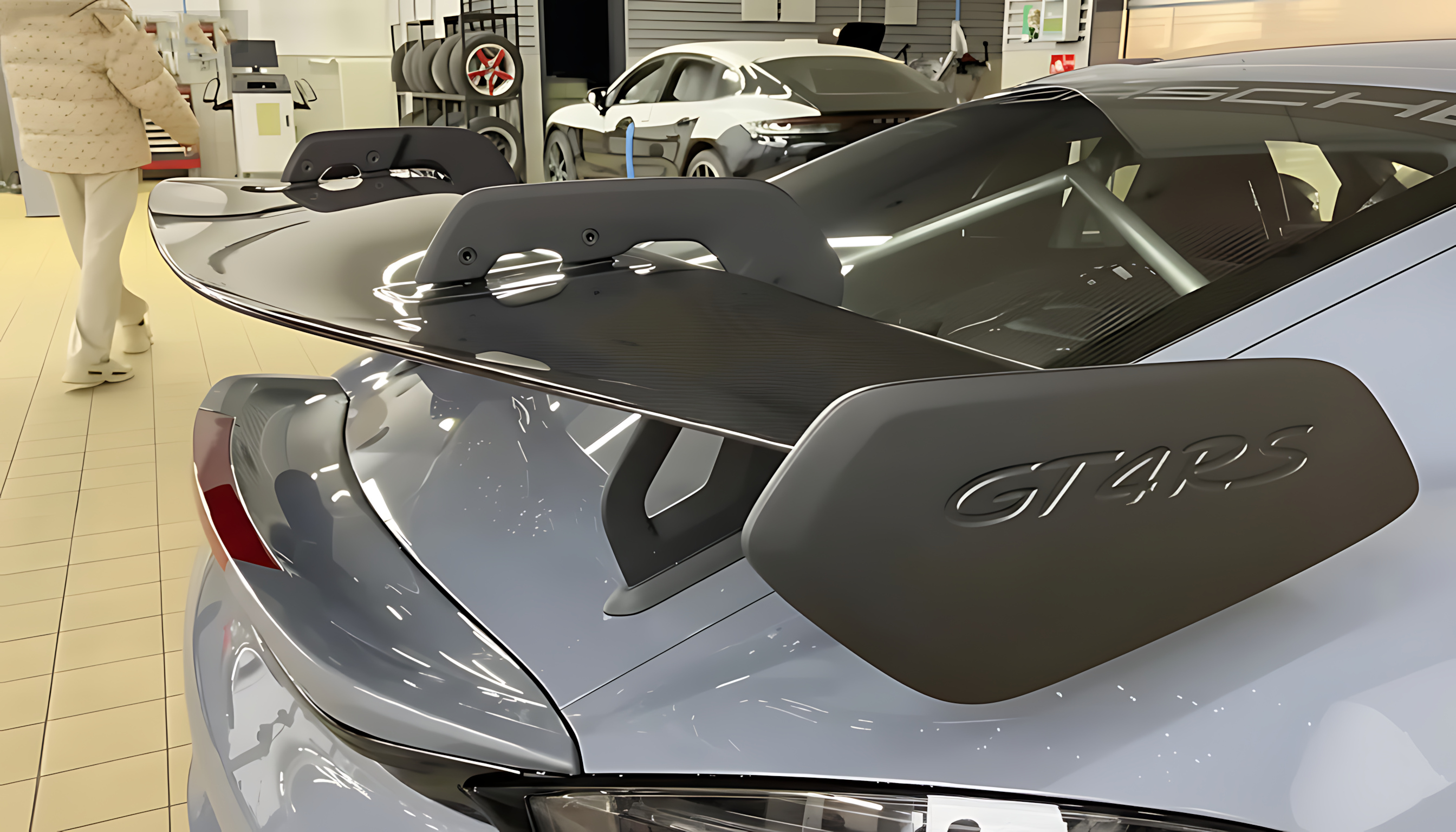 Porsche 718 (982) Cayman/Boxster GT4 RS-Style Carbon Fiber Wing Spoiler For Porsche Cayman Boxster 718 (982)