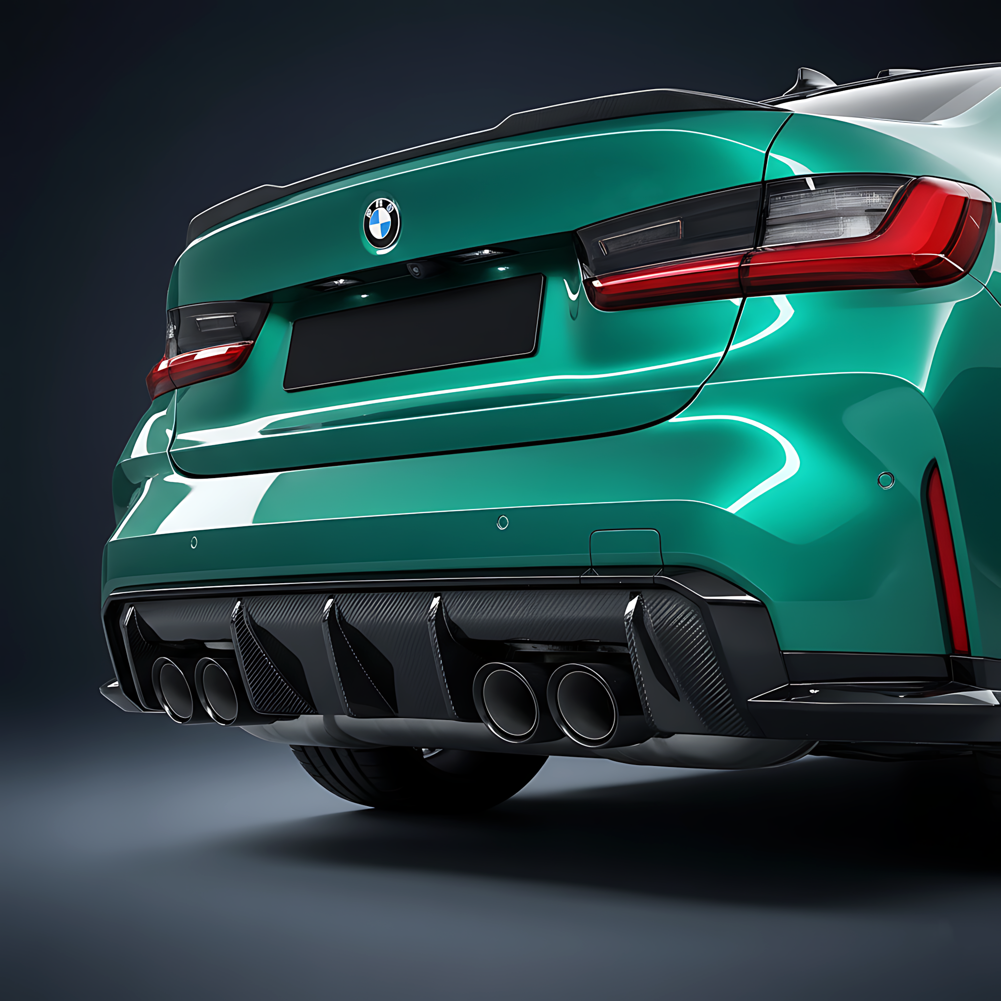 BMW M3 M4 G80 G82 G83 Rear Diffuser — Carbon Fiber / Forged Carbon / FRP