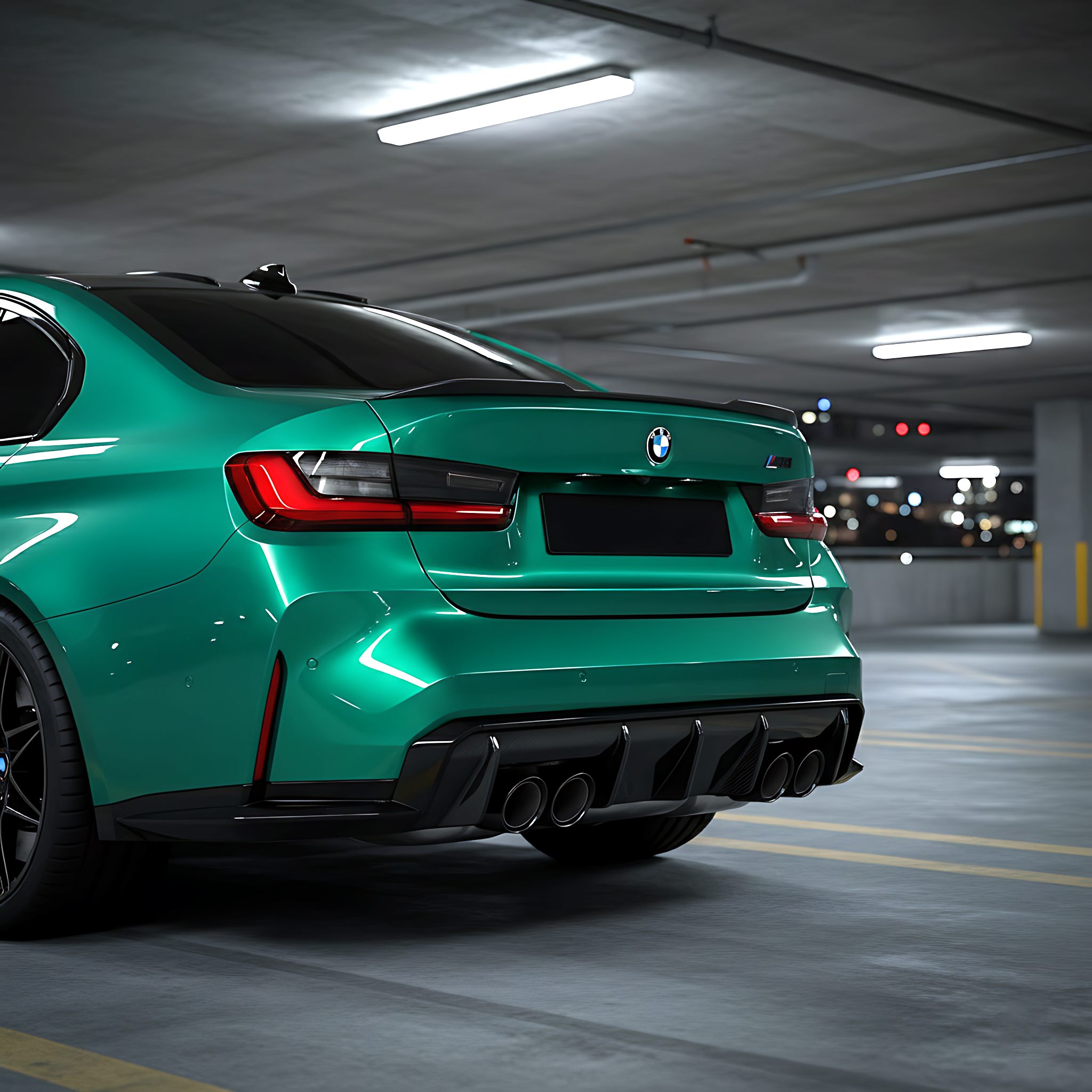 BMW M3 M4 G80 G82 G83 Rear Diffuser — Carbon Fiber / Forged Carbon / FRP