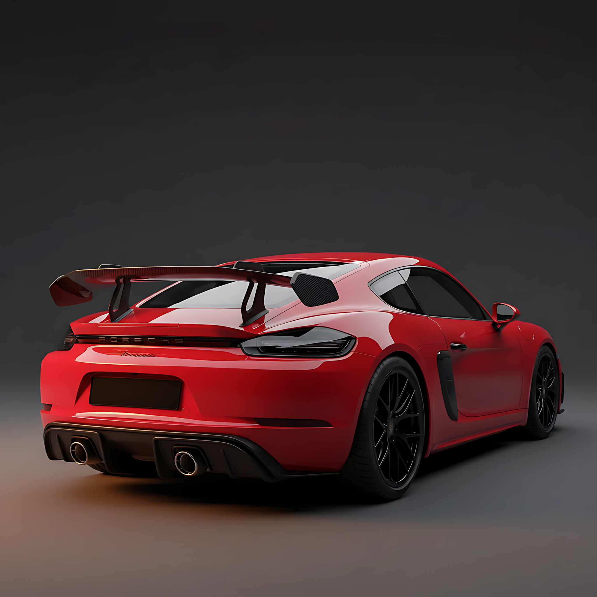 Porsche 718 (982) Cayman/Boxster GT4 RS-Style Carbon Fiber Wing Spoiler