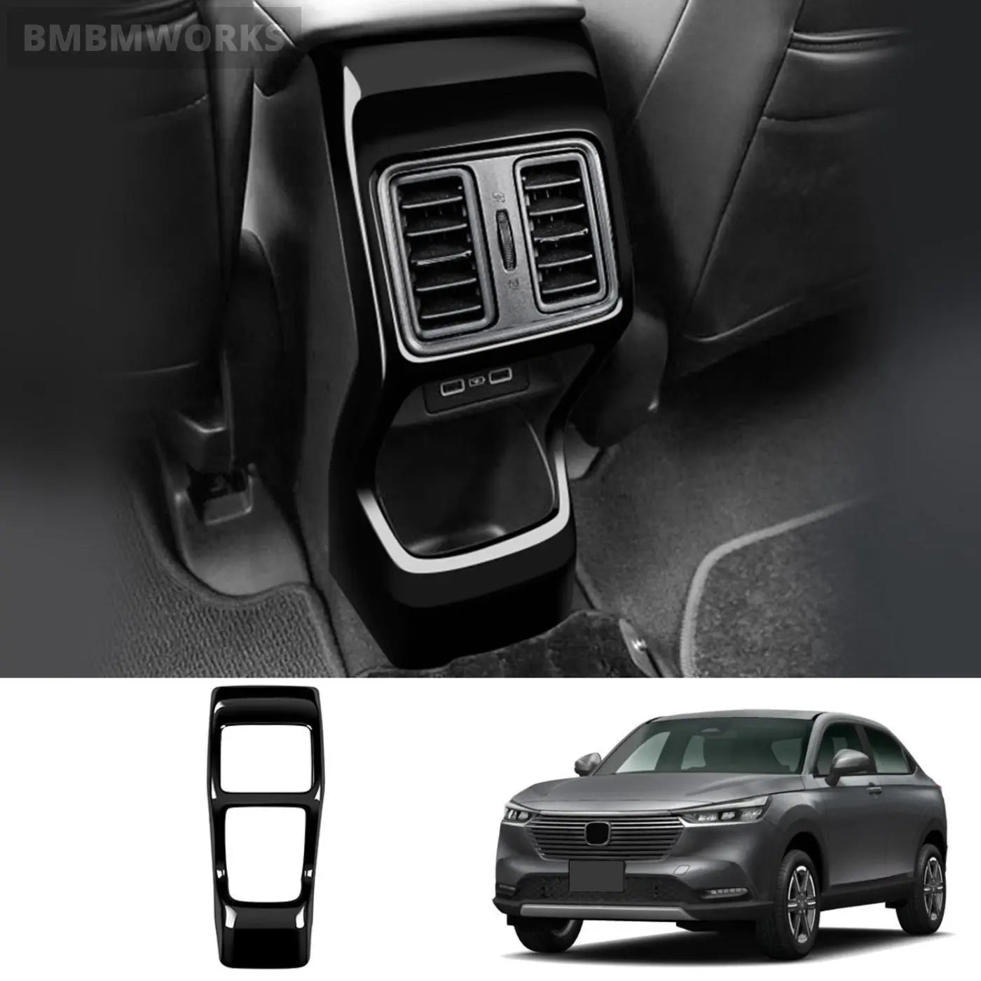 Ac Vent Outlet Frame Anti-Kick Panel Cover Trim Honda Vezel Hr-V Hrv