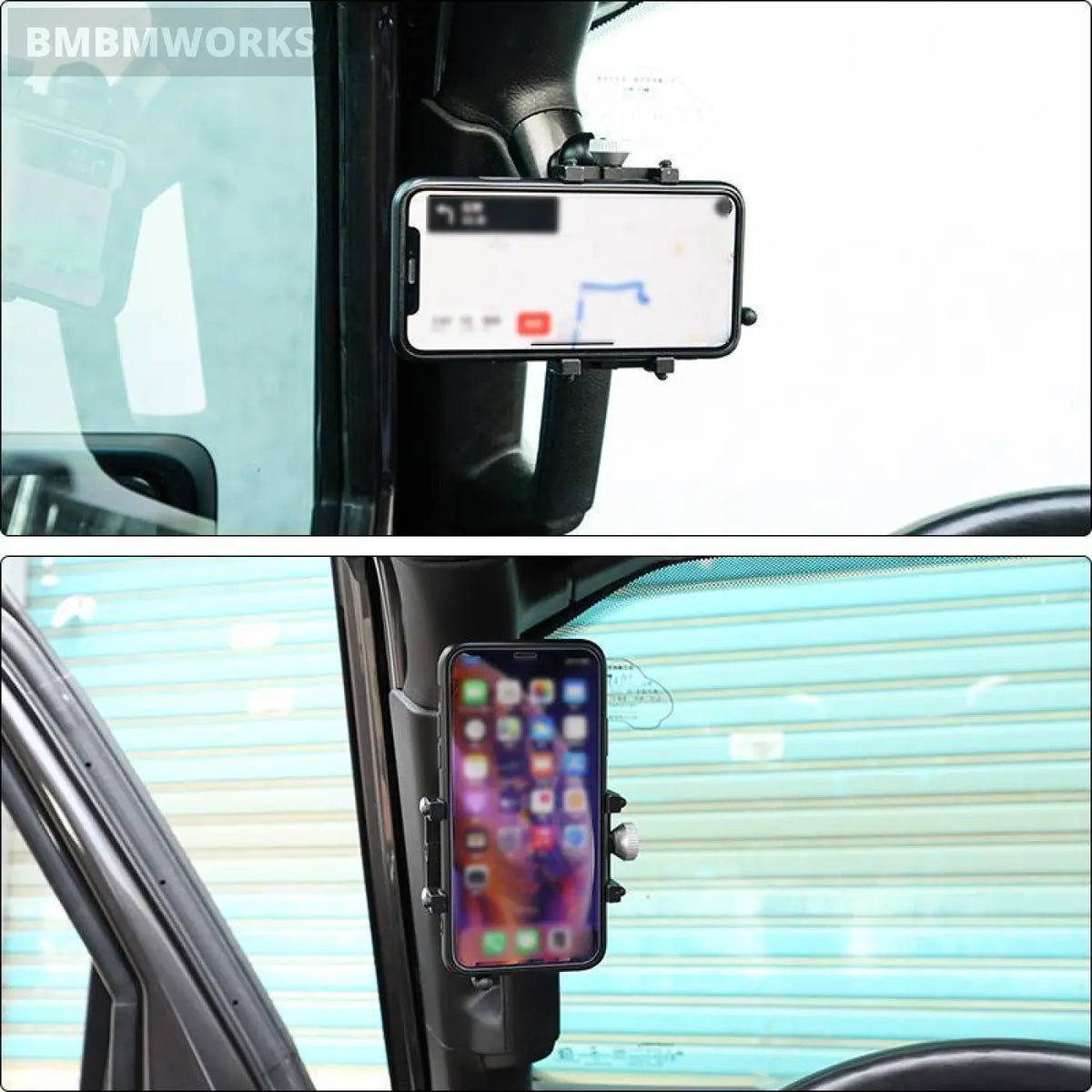 Adjustable Anti-Shake Mobile Phone Holder Jeep Wrangler Jl Gladiator Jt 2018+
