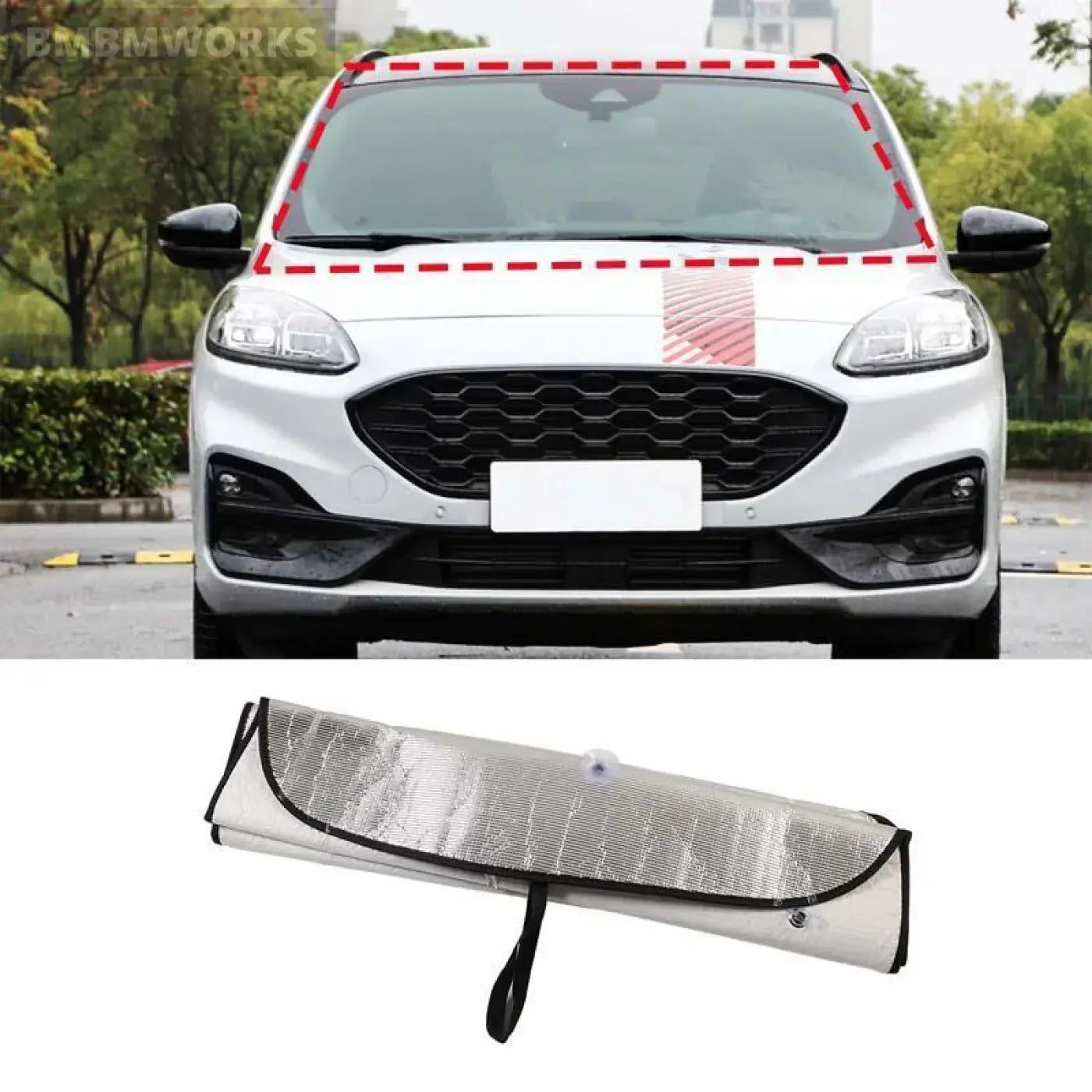 Aluminum Foil Silver Front Windshield Sun Protection Mini Ford Escape 2023