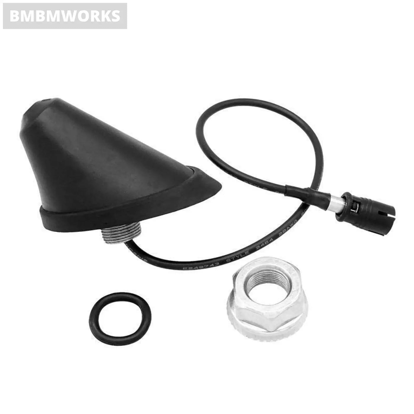 Am/Fm Roof Whip Black Aerial Antenna For Volkswagen Vw Passat Golf Jetta Polo