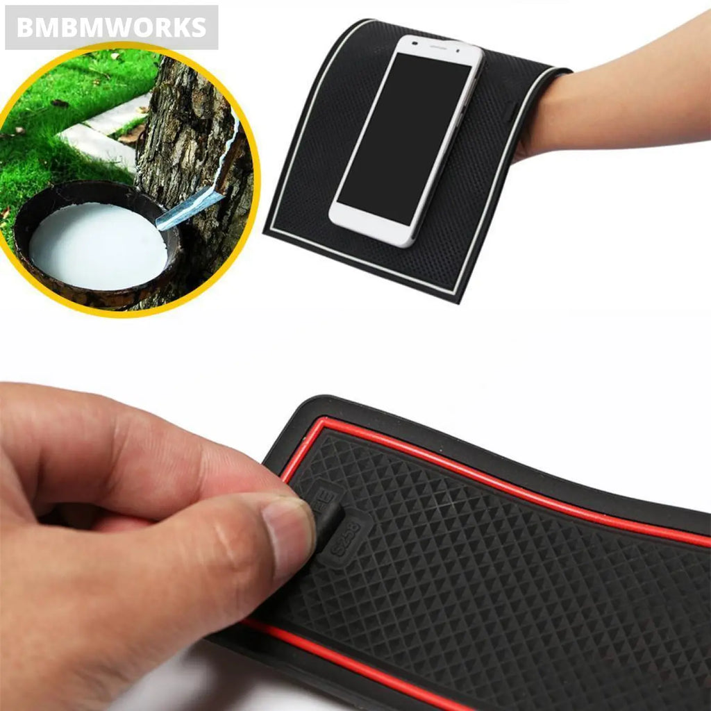 Anti-Slip Rubber Cup Cushion Door Groove Mat Cooper S 2006~2013 Bmw Mini R56 R57