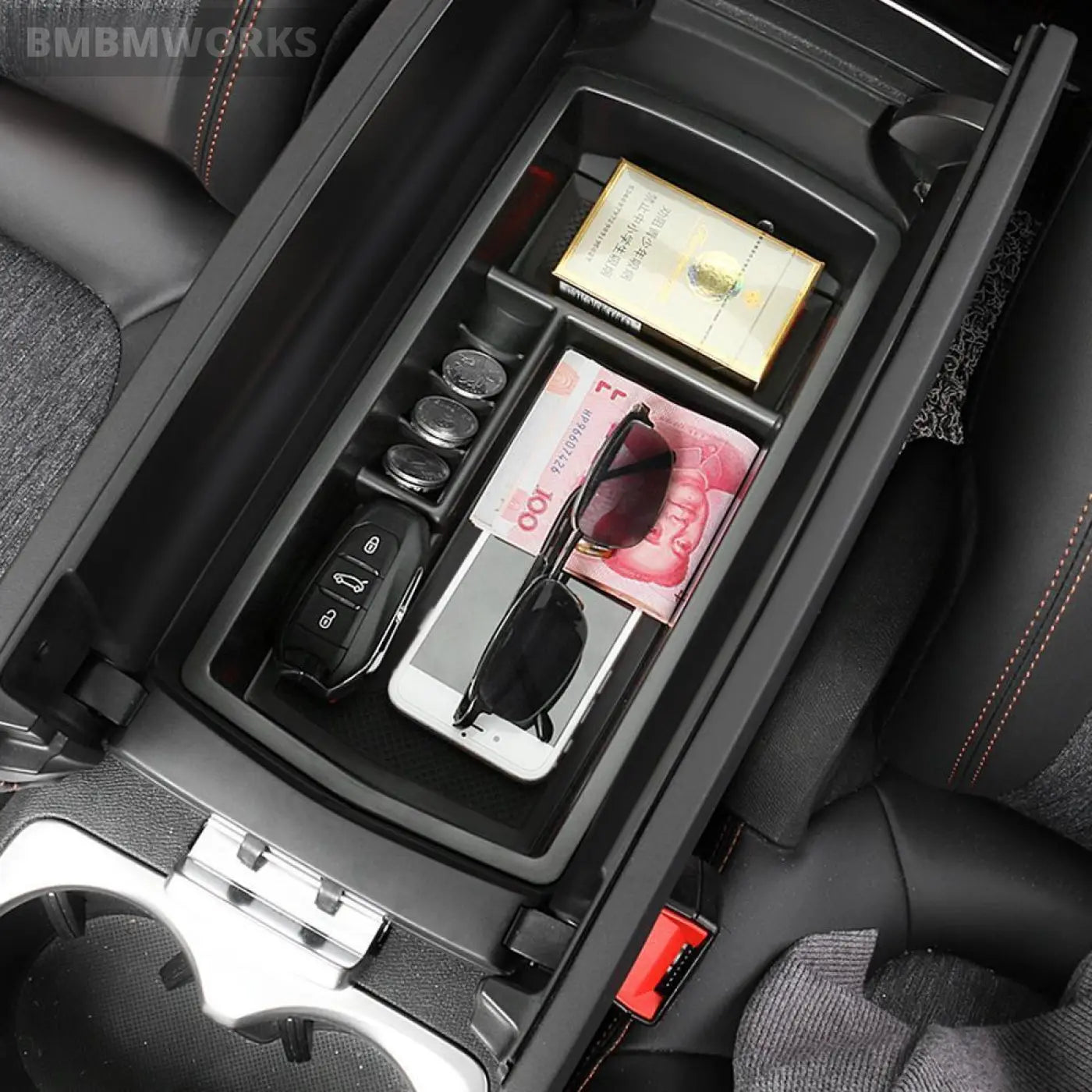 Armrest Box Suitcase Storage Clapboard Peugeot 3008 3008Gt 5008 2017 2018