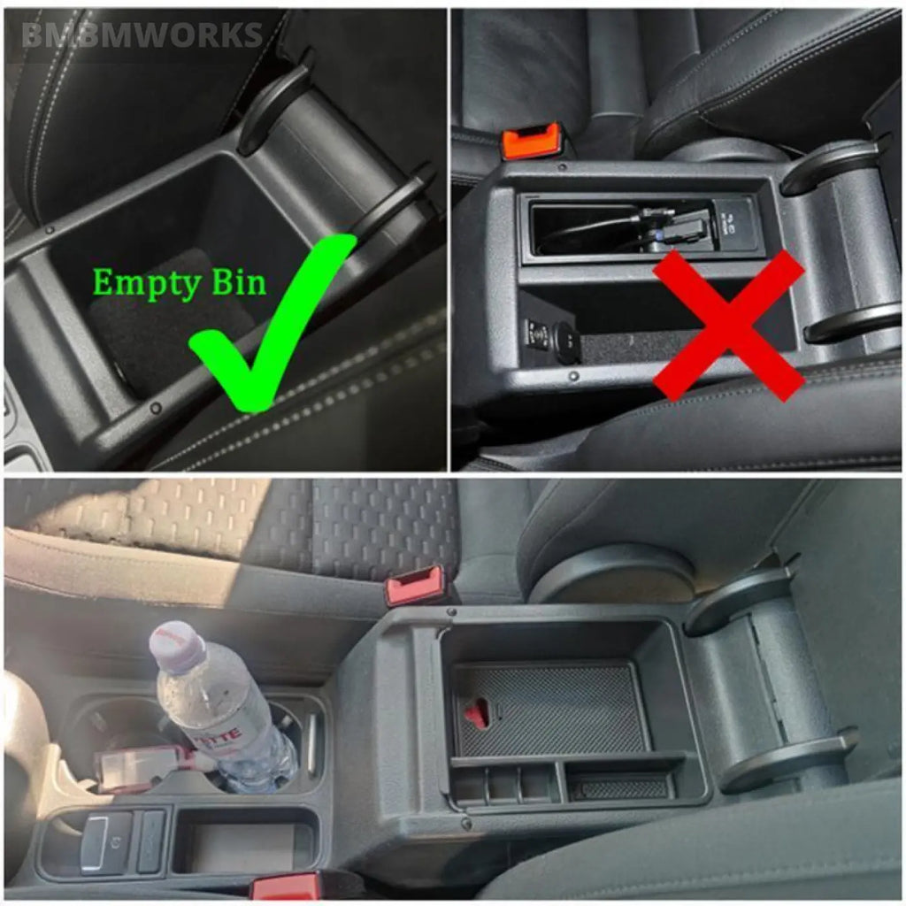 Armrest Secondary Center Storage Case Organizer Volkswagen Vw Tiguan Mk1 2009-16