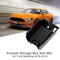 Armrest Storage Box Interior Center Console Organizer Ford Mustang 2018-2019