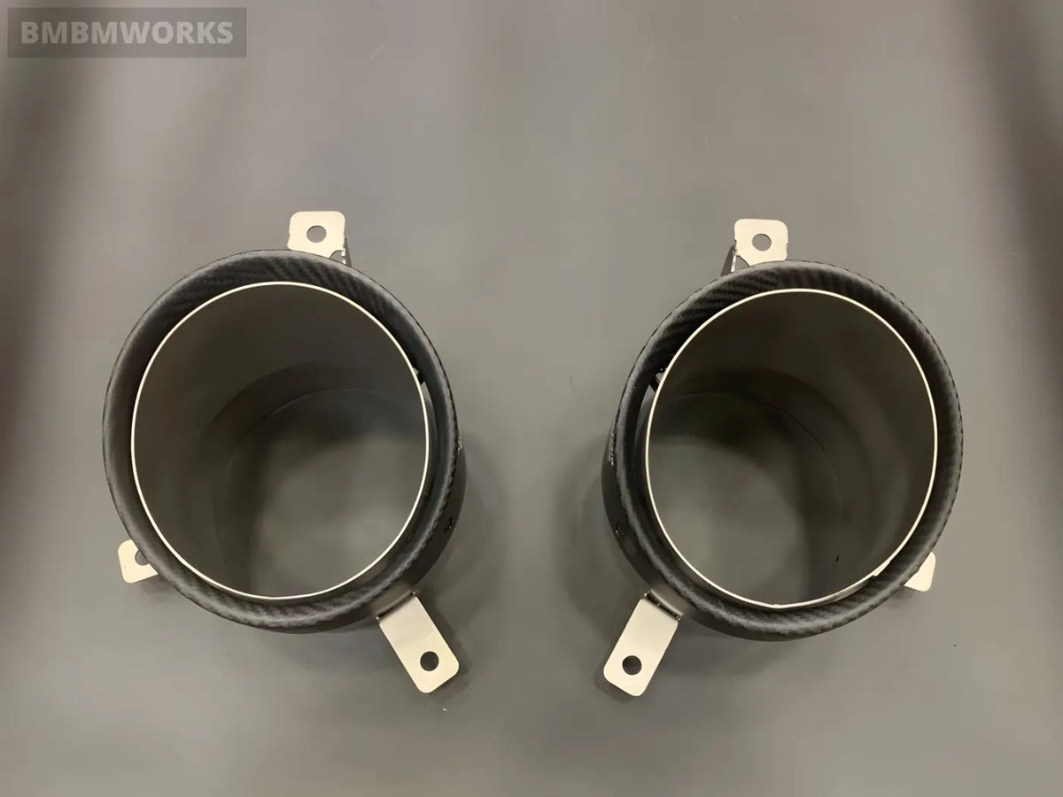 Audi R8 2010-2015 Muffler Exhaust Tips Carbon Metal Outlets Body Kits & Performance 2