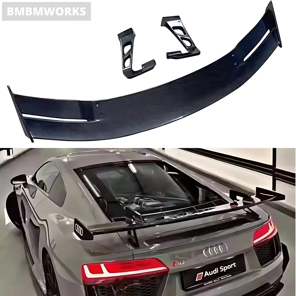 Audi R8 4S Forged Carbon Fiber GT Style Rear Spoiler / Wing (2016-2024) Body Kits & Performance