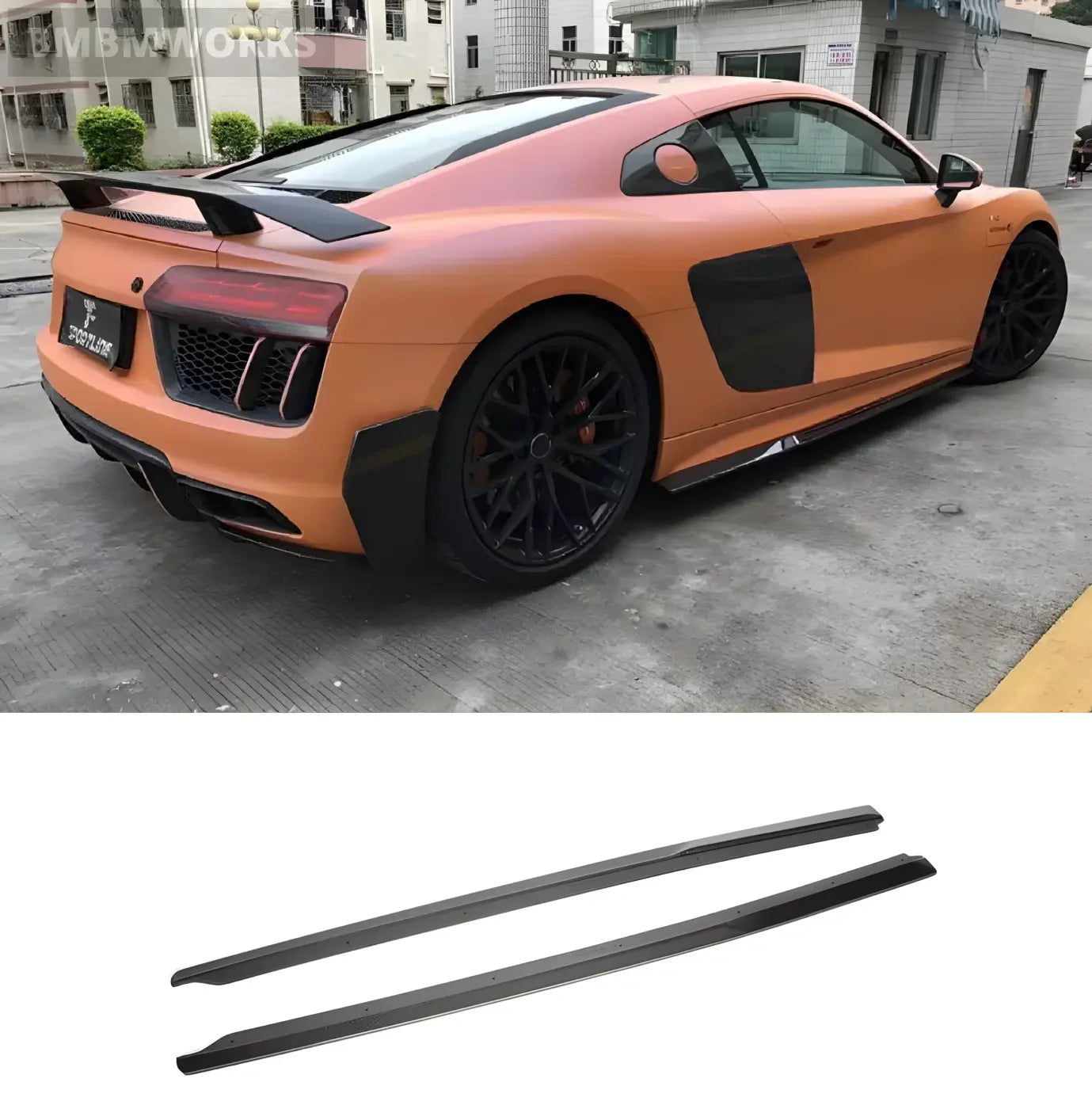 Audi R8 Blade Door Aprons & Carbon Fiber Side Skirts Bumper Kit (2016-2018) Body Kits & Performance 2
