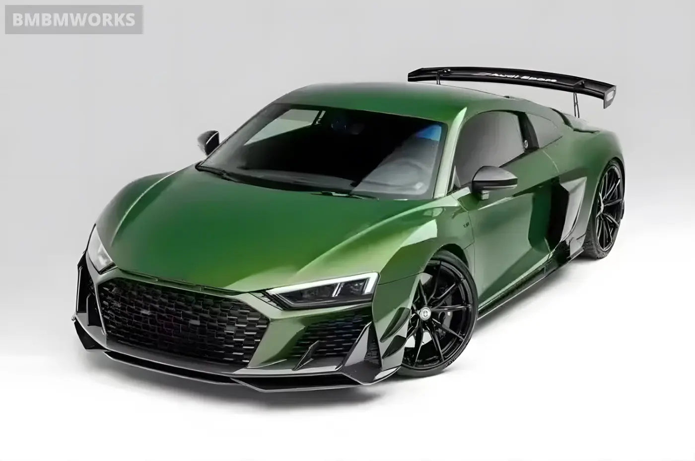 Audi R8 Carbon Fiber Front Lip Mouth Spoiler Body Kit (2017-2024) Body Kits & Performance 4