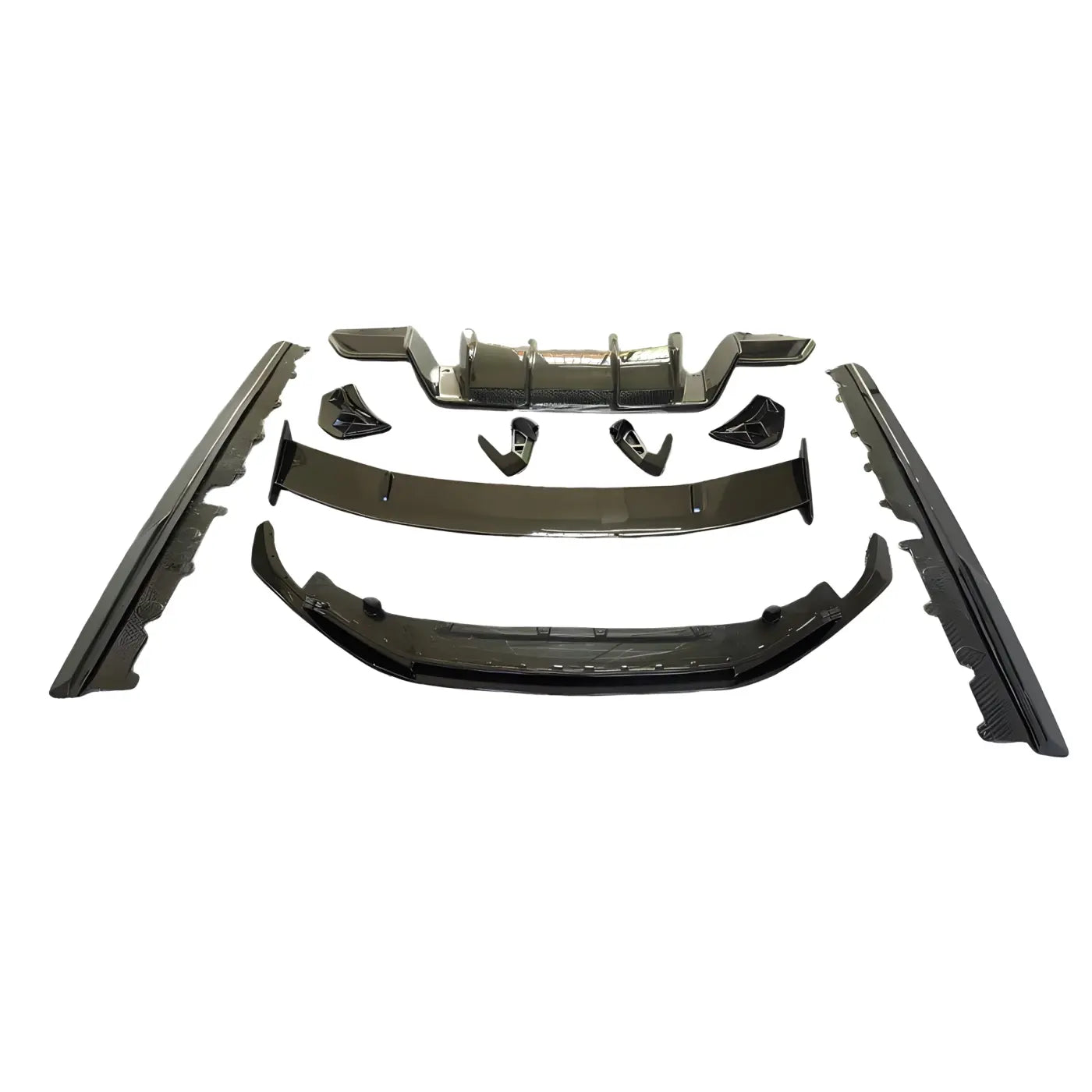 Audi R8 Carbon Fiber Full Body Kit (Front Lip Side Skirts Rear Diffuser Rear Spoiler Front Bumper Air Vents) 2017-2019