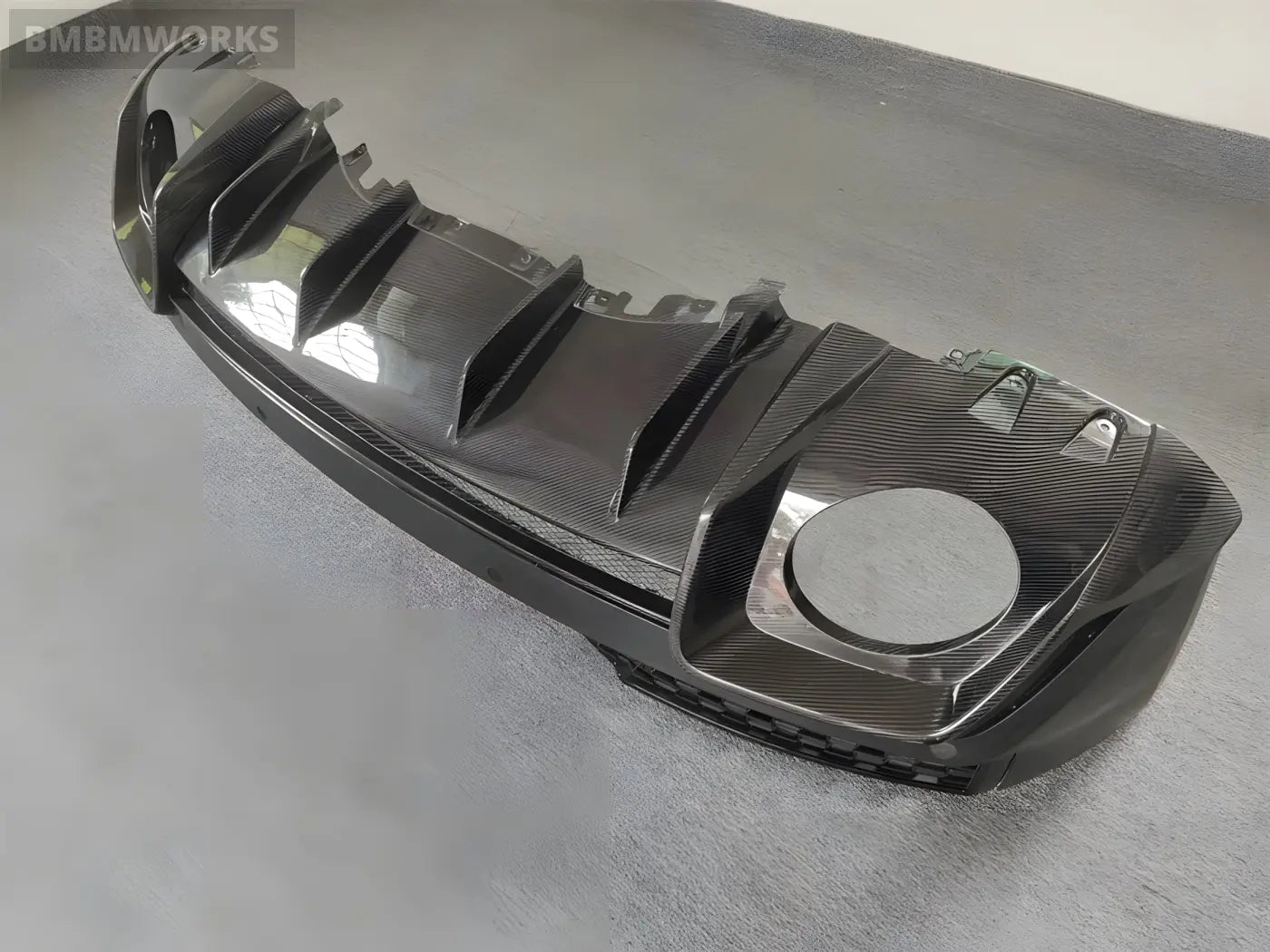 Audi R8 Carbon Fiber Rear Bumper Assembly Body Kit (2016-2021) Body Kits & Performance 4