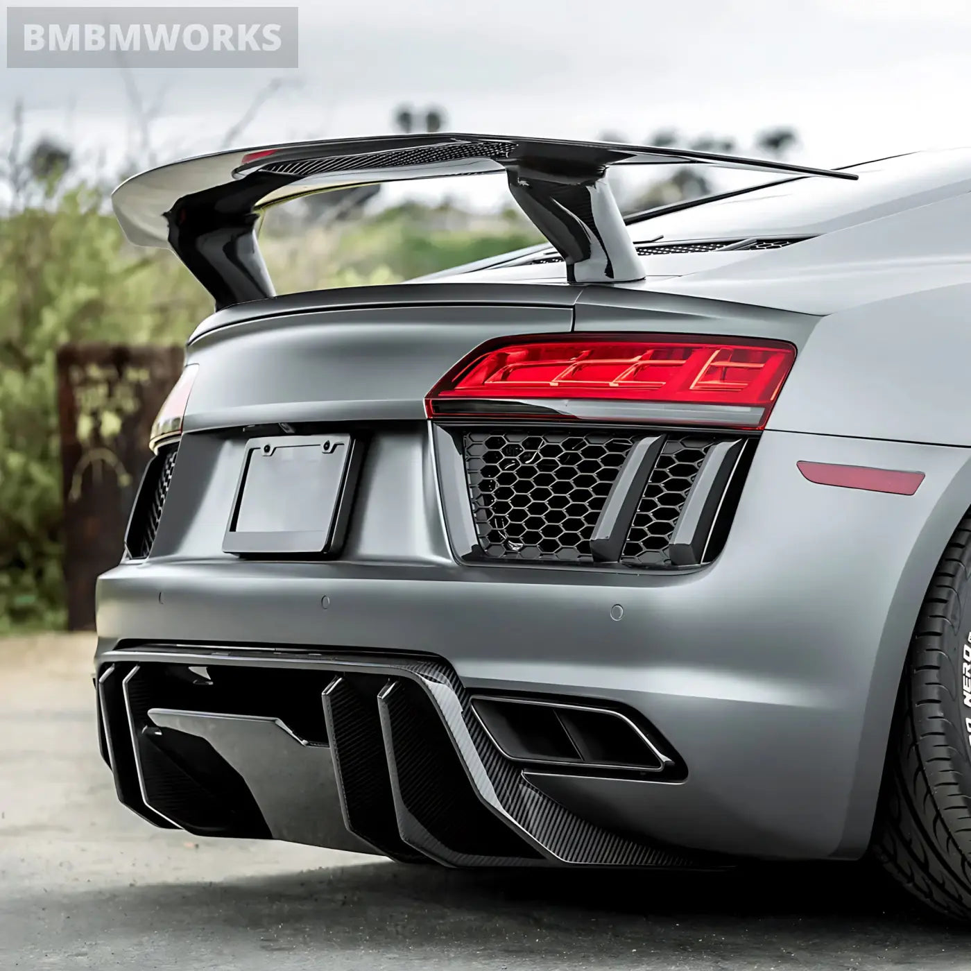 Audi R8 Forged Carbon Fiber Rear Spoiler / Wing Body Kits & Performance 3